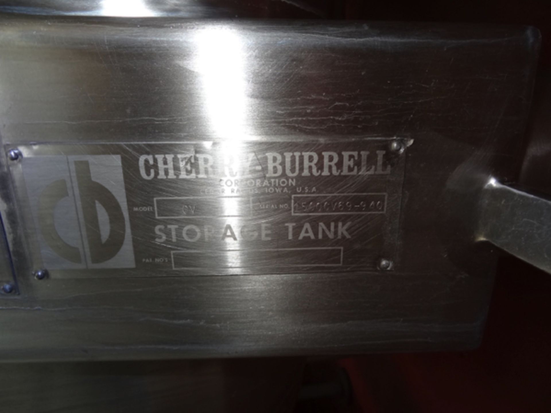 1500 Gallon Cherry Burrell Stainless Steel Top Agitated Mixing Tank, 6' Diameter X 7' Straightwall X - Image 3 of 11