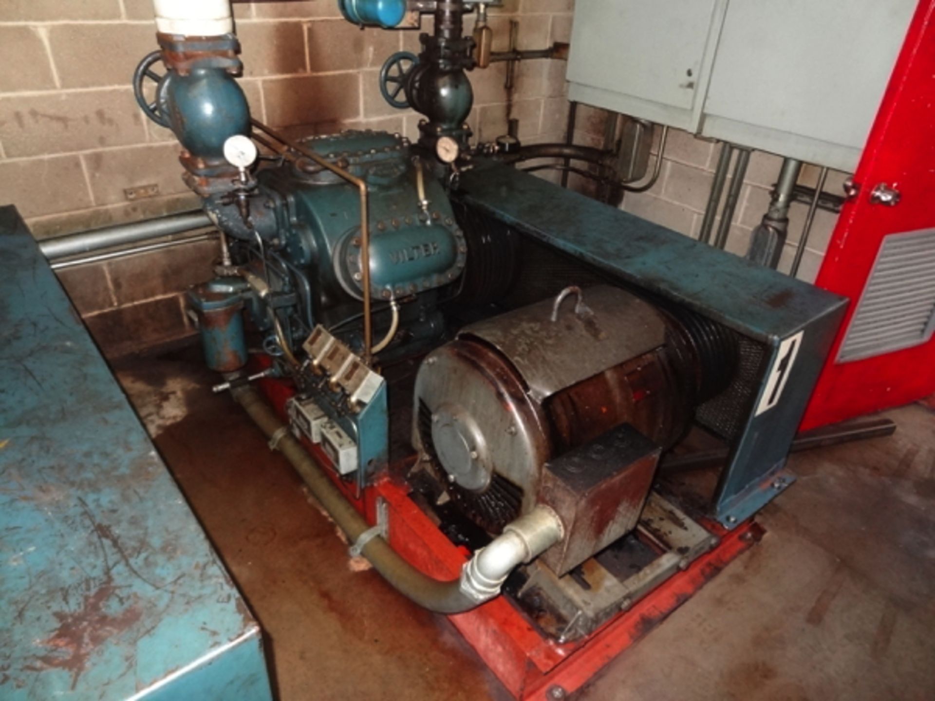 Vilter Model 456 6-Cylinder Ammonia Compressor (Can Line), Includes Motor Starter And Horizontal Oil - Image 2 of 5