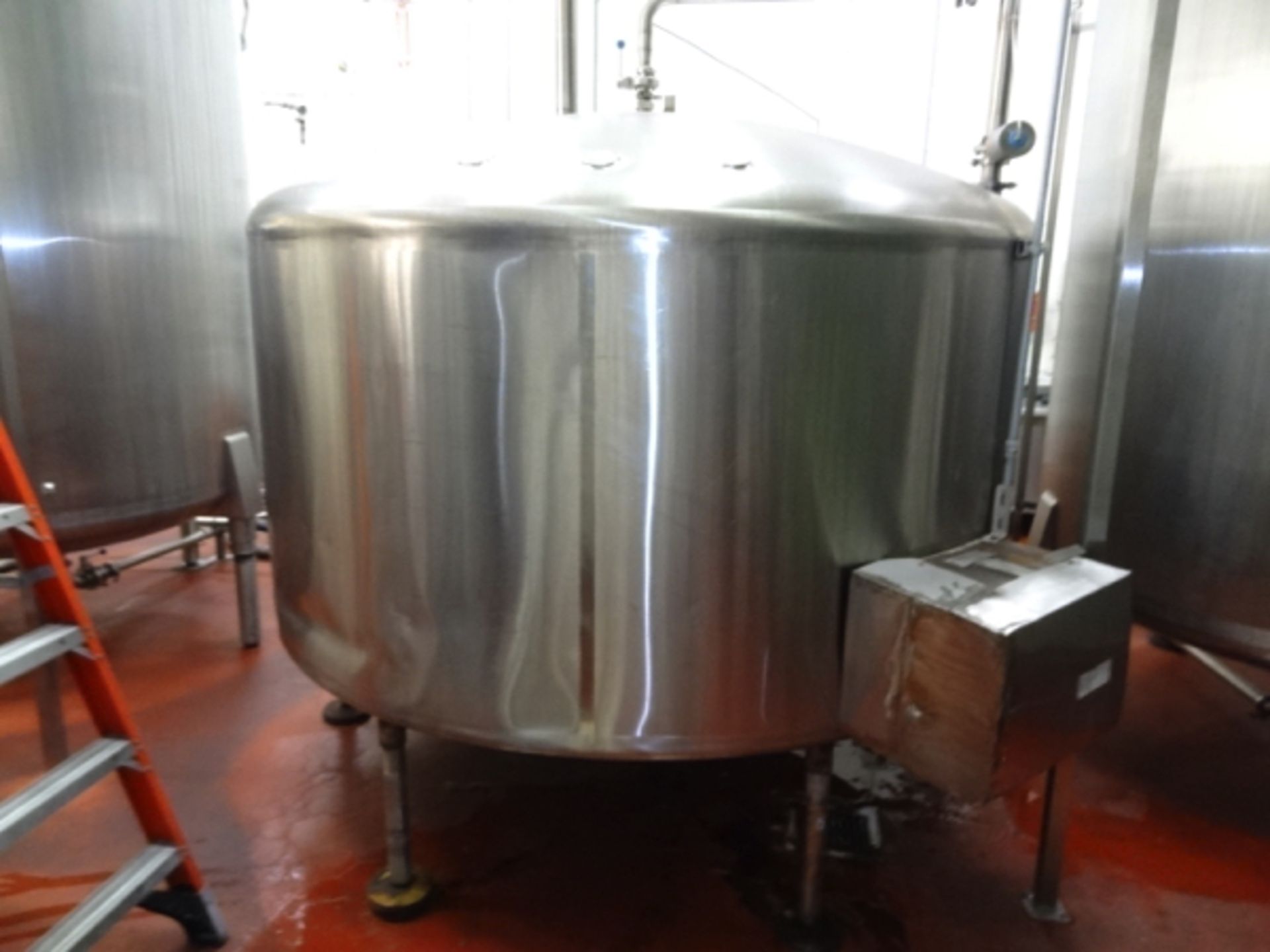 1500 Cherry Burrell Stainless Steel Side Agitated Mixing Tank, 8' Diameter X 4' Straightwall X 9' - Image 3 of 7