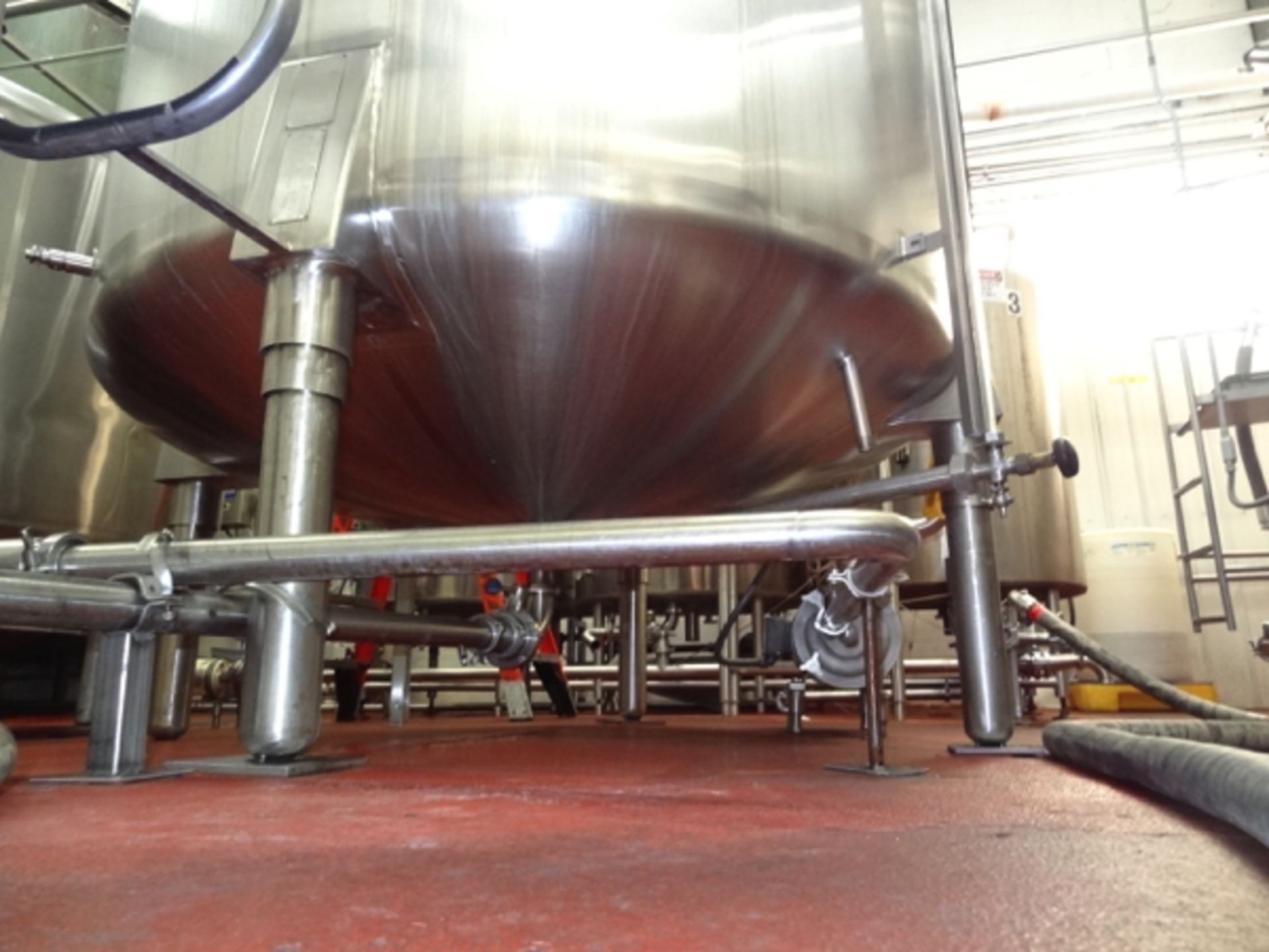 1500 Gallon Cherry Burrell Stainless Steel Top Agitated Mixing Tank, 6' Diameter X 7' Straightwall X - Image 5 of 11