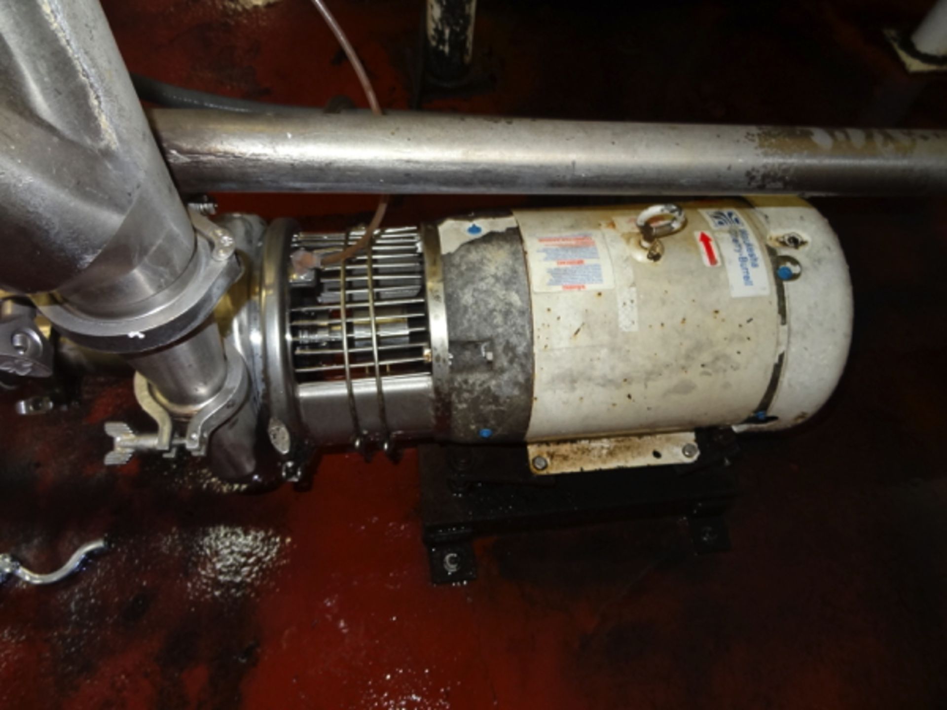 Tri-Clover Sanitary Centrifugal Pump Model C216MD18T-S, 5hp, 3450 rpm centrifugal sanitary pump |