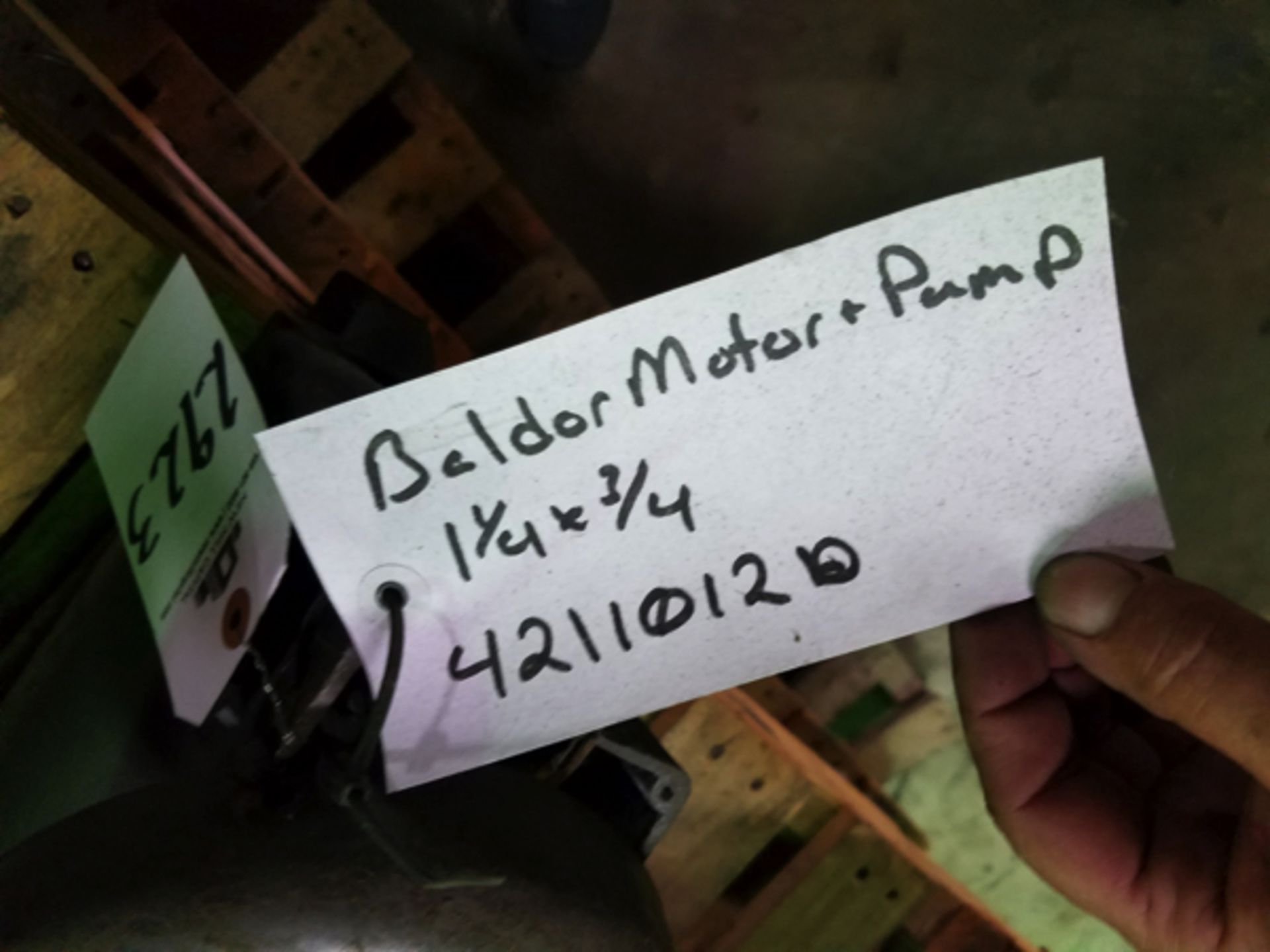 Baldor 1.25 x .75 Pump | Seller to load for $10 per lot or buyers may remove hand carry items by - Image 2 of 2