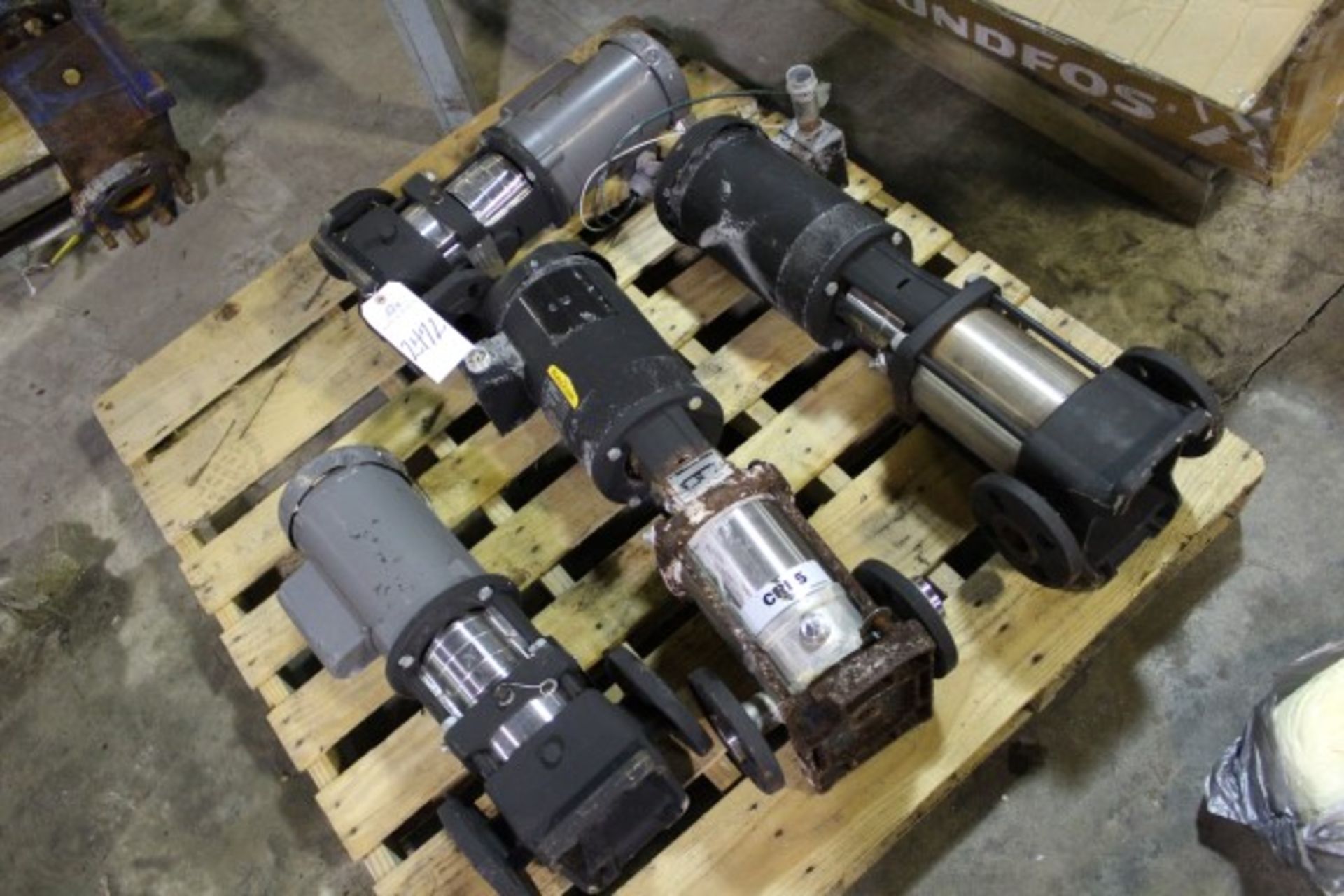 Pallet Lot Grundfos Pump | Seller to load for $10 per lot or buyers may remove hand carry items by