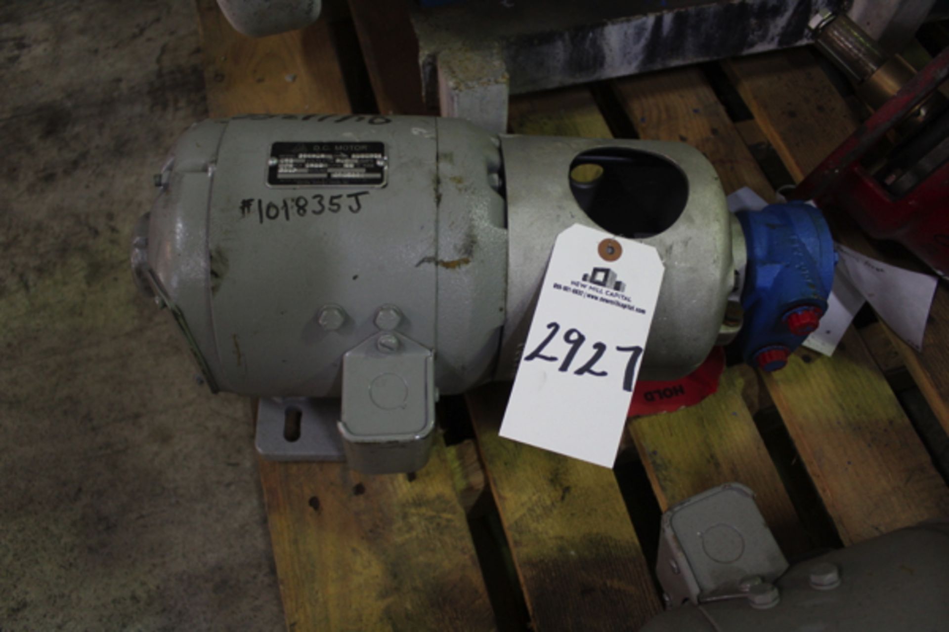 Hydraulic Pump, 1/4 HP | Seller to load for $10 per lot or buyers may remove hand carry items by