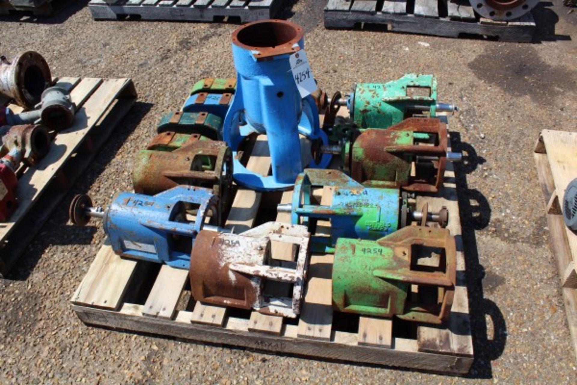 Pallet Lot Pump Parts | Seller to load for $10 per lot or buyers may remove hand carry items by