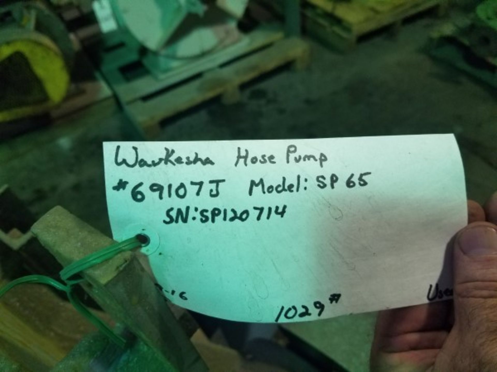 Waukesha SP65 Hose Pump | Seller to load for $10 per lot or buyers may remove hand carry items by - Image 2 of 2