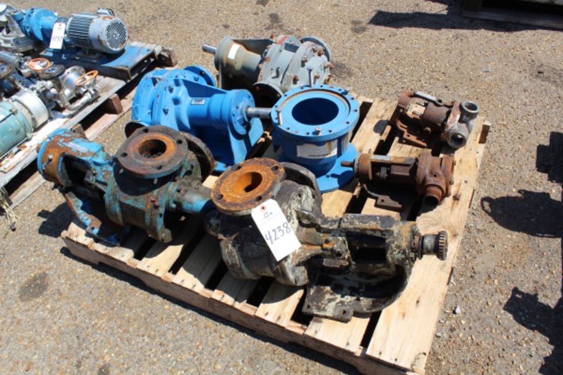 Pallet Lot Pumps | Seller to load for $10 per lot or buyers may remove hand carry items by