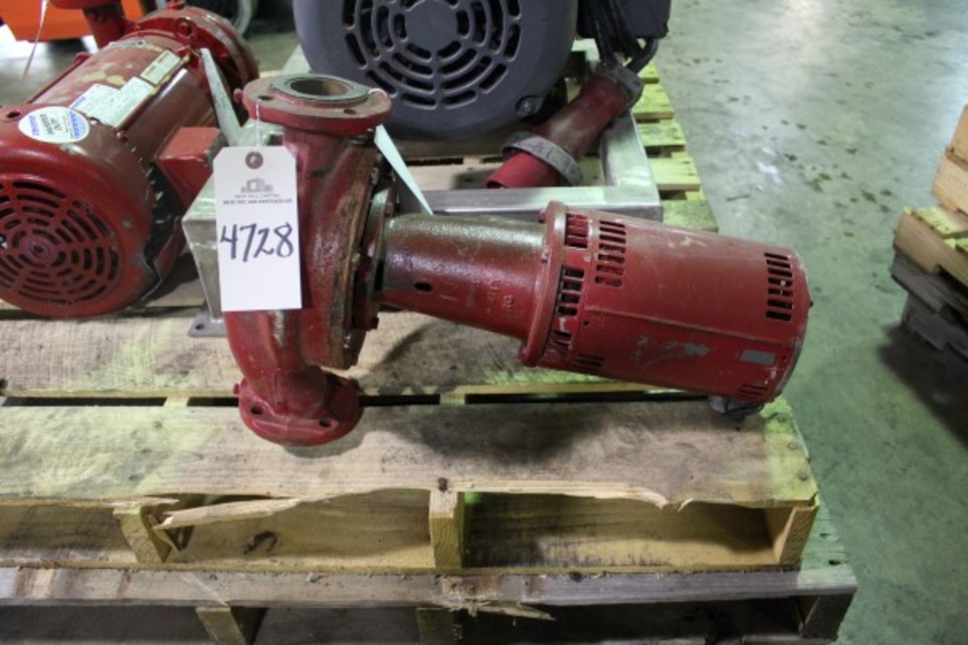 Bell & Gossett 2" Iron Pump, 2 HP | Seller to load for $10 per lot or buyers may remove hand carry