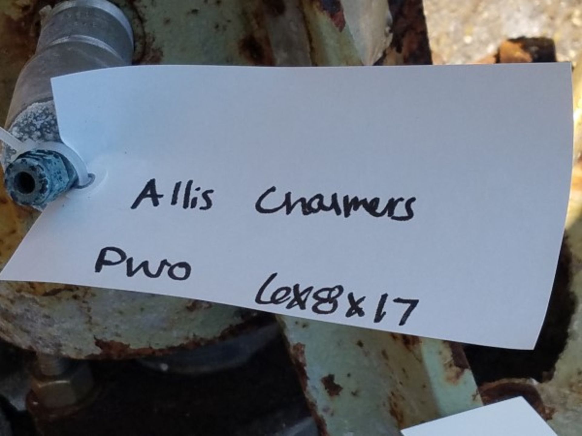 Allis Chalmers 6 x 8 x 17 PWO Pump | Seller to load for $10 per lot or buyers may remove hand - Image 2 of 2