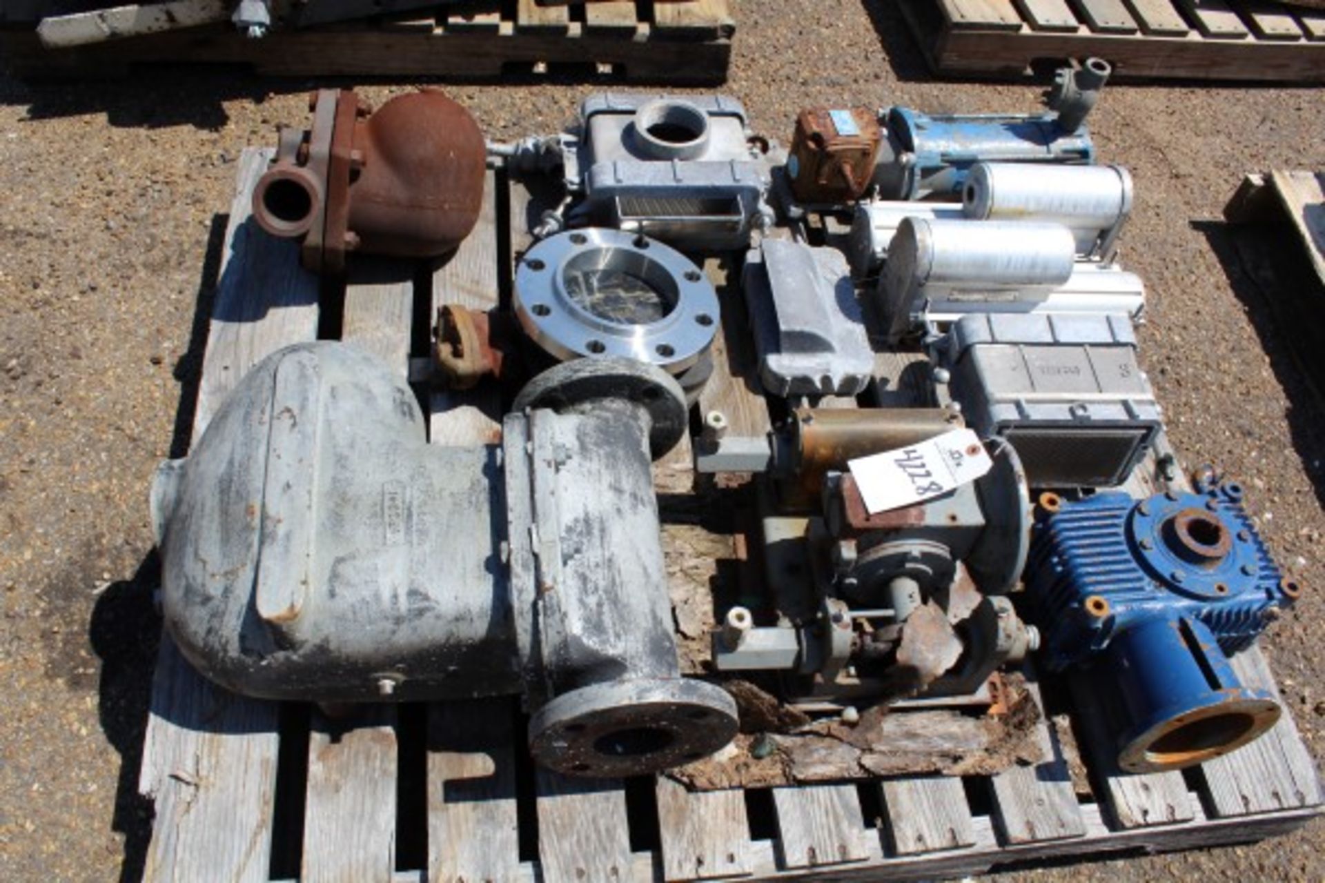 Pallet Lot Pump Parts | Seller to load for $10 per lot or buyers may remove hand carry items by