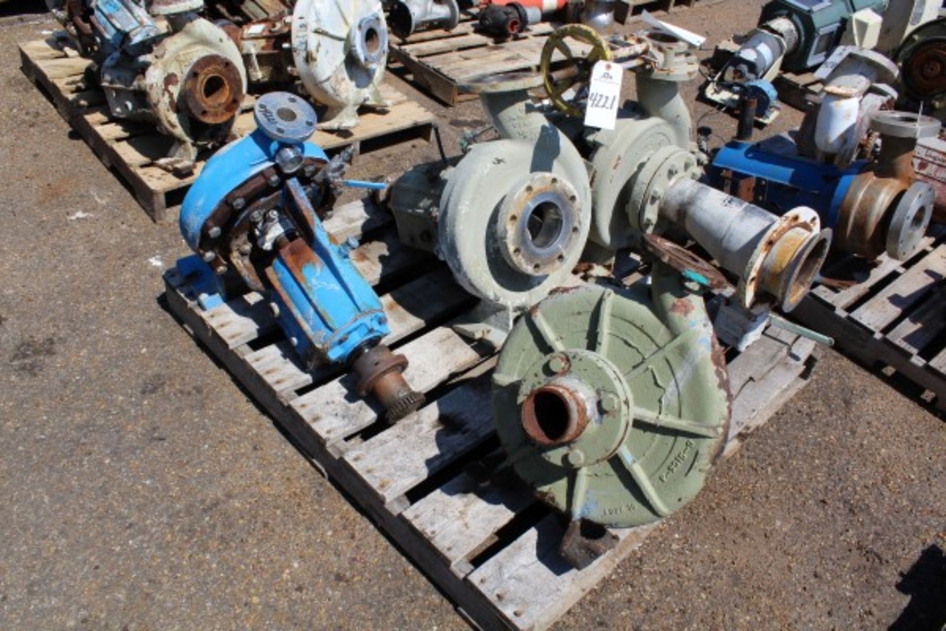 Pallet Lot Pumps | Seller to load for $10 per lot or buyers may remove hand carry items by