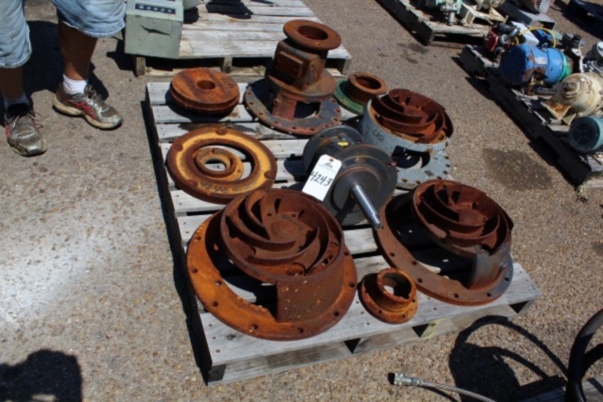Pallet Lot Pump Parts | Seller to load for $10 per lot or buyers may remove hand carry items by