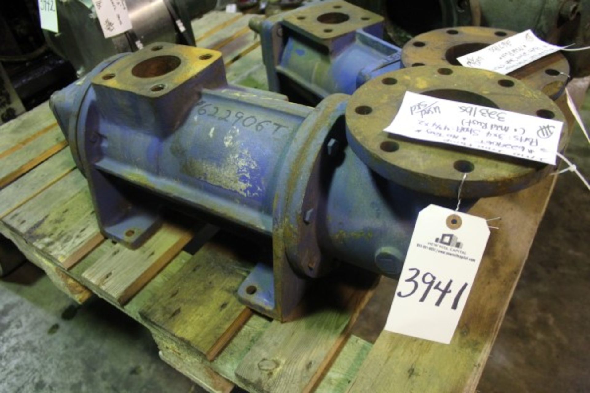 IMO 3" X 4" Iron Pump | Seller to load for $10 per lot or buyers may remove hand carry items by