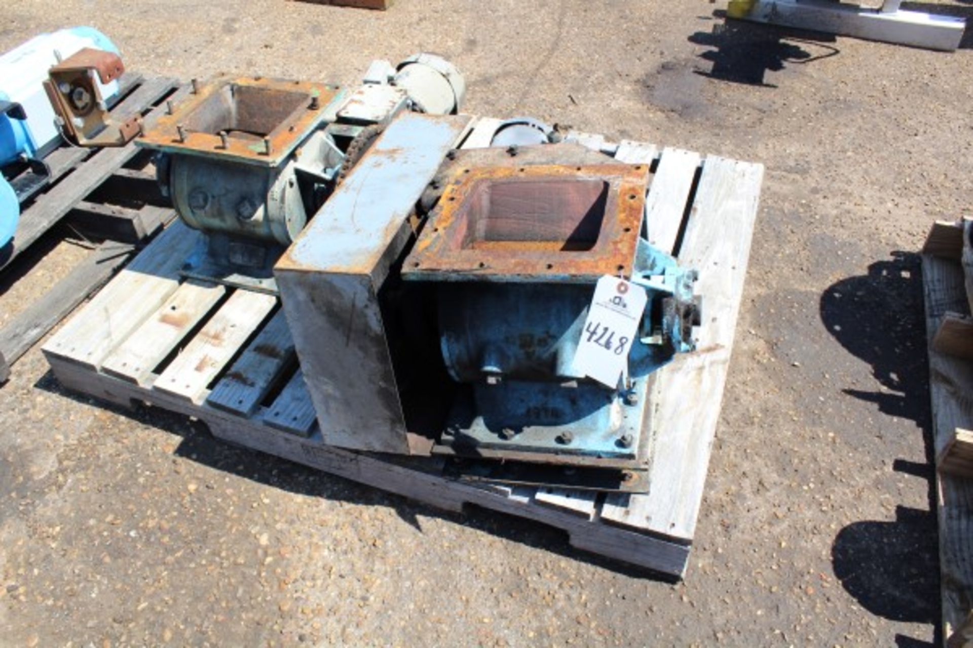 Pallet Lot Rotary Valves | Seller to load for $10 per lot or buyers may remove hand carry items by