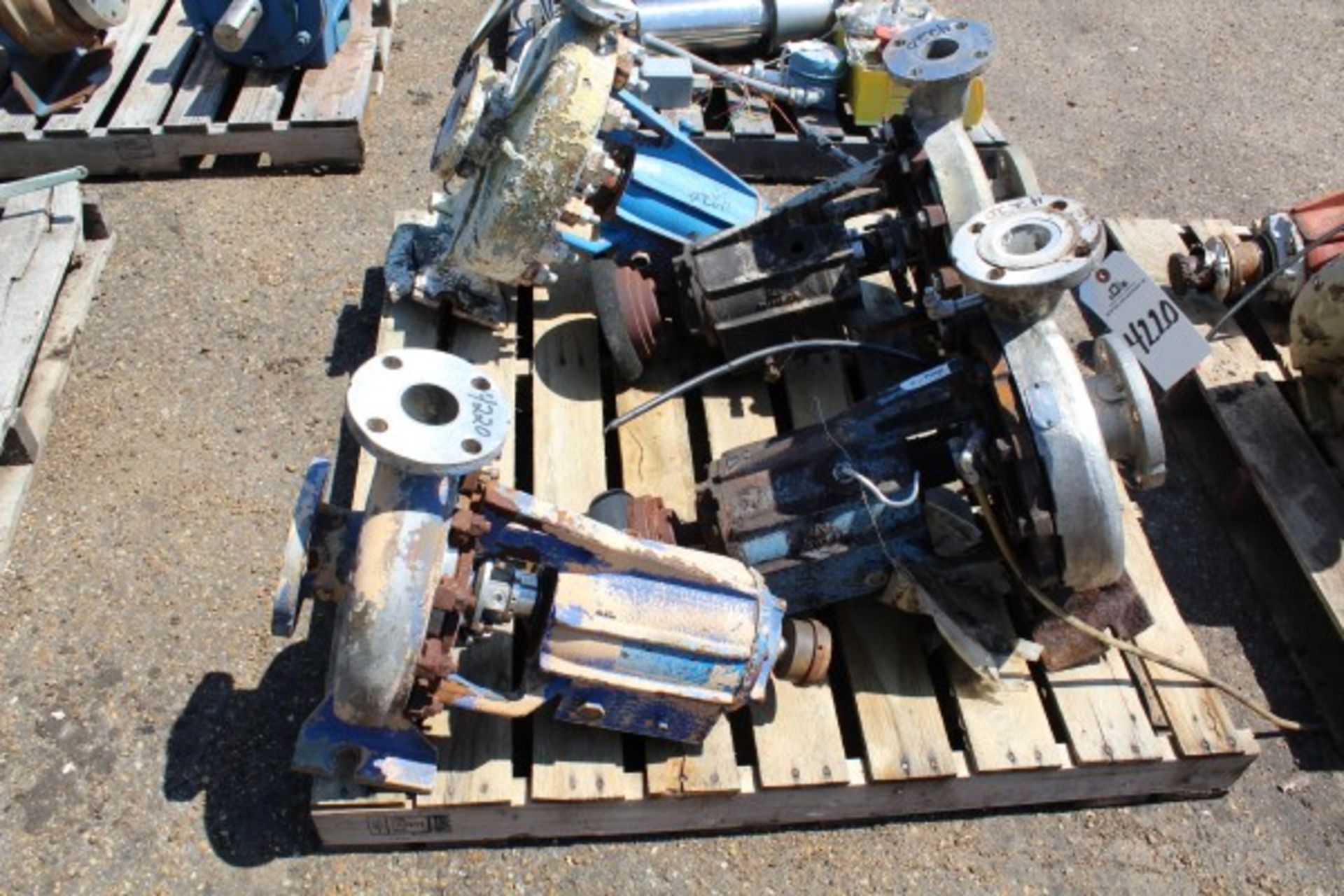 Pallet Lot Pumps | Seller to load for $10 per lot or buyers may remove hand carry items by