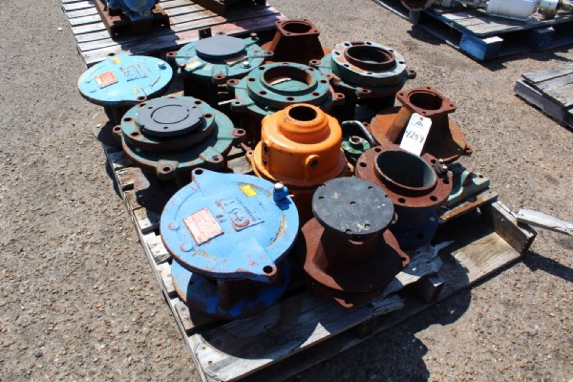 Pallet Lot Pump Parts | Seller to load for $10 per lot or buyers may remove hand carry items by