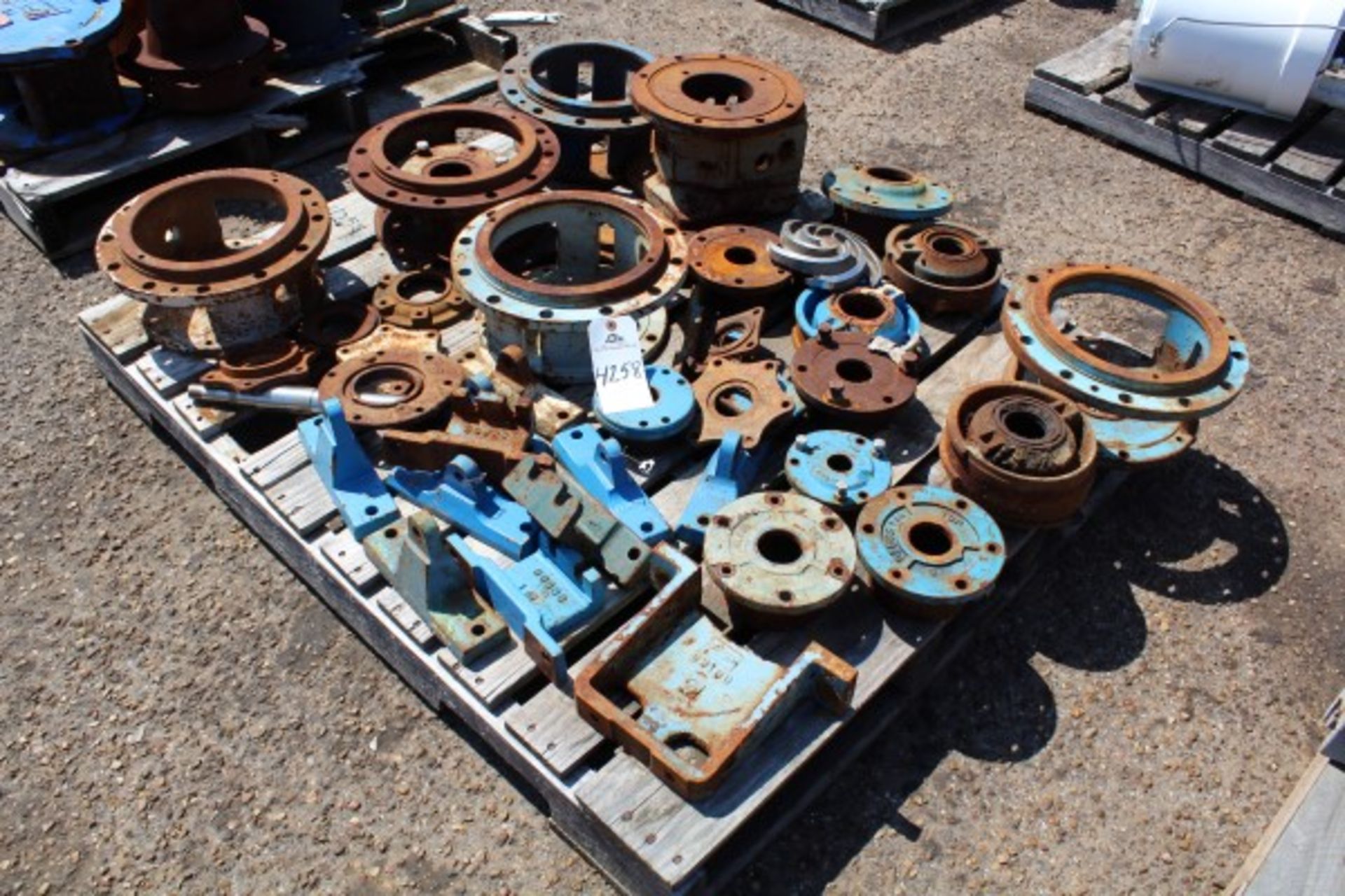 Pallet Lot Pump Parts | Seller to load for $10 per lot or buyers may remove hand carry items by