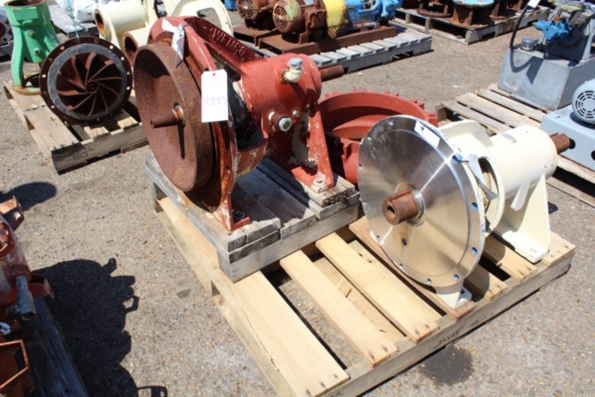 Pallet Lot Pump Parts | Seller to load for $10 per lot or buyers may remove hand carry items by