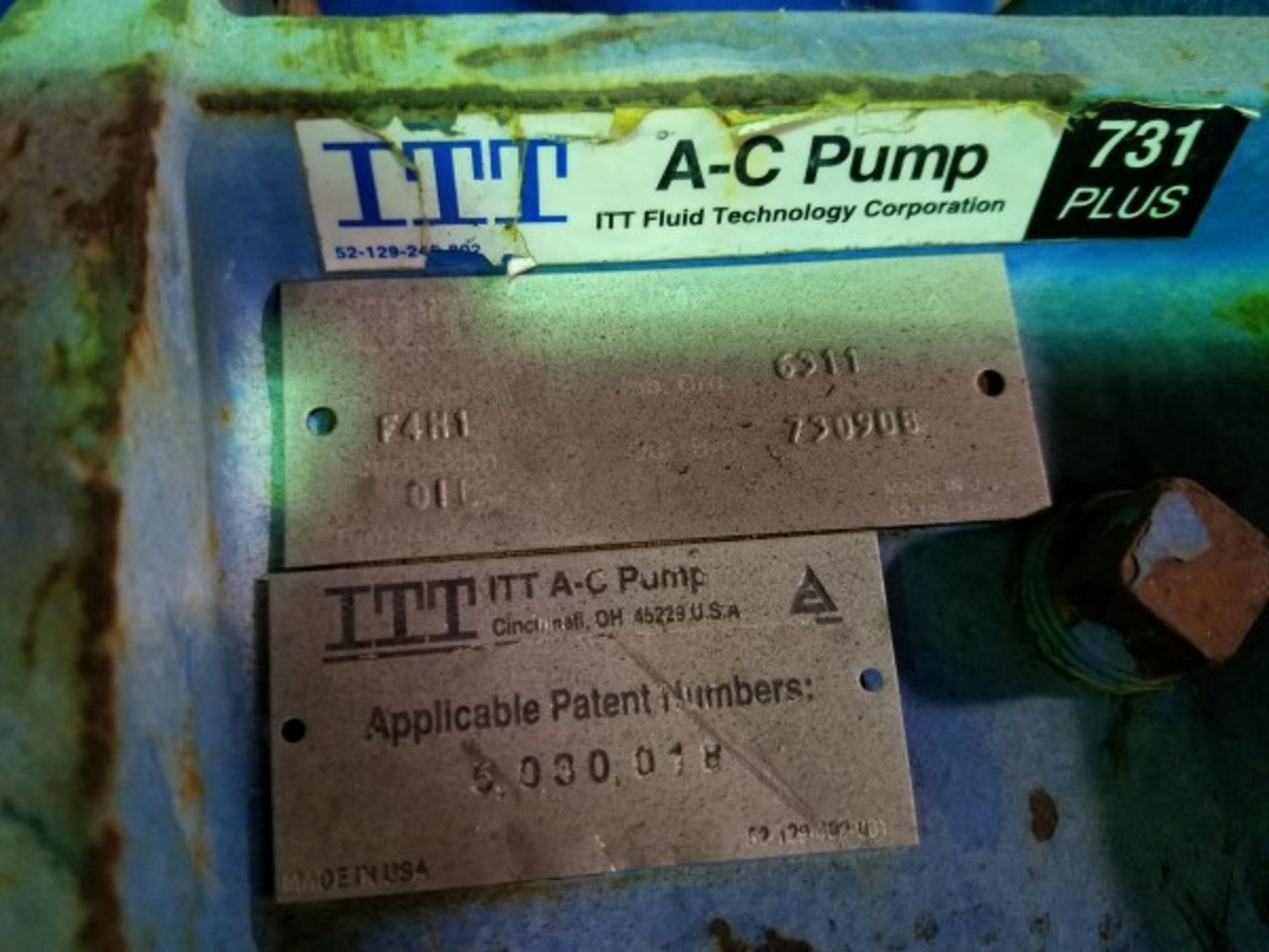 ITT A-C Pump | Seller to load for $10 per lot or buyers may remove hand carry items by appointment - Image 2 of 2