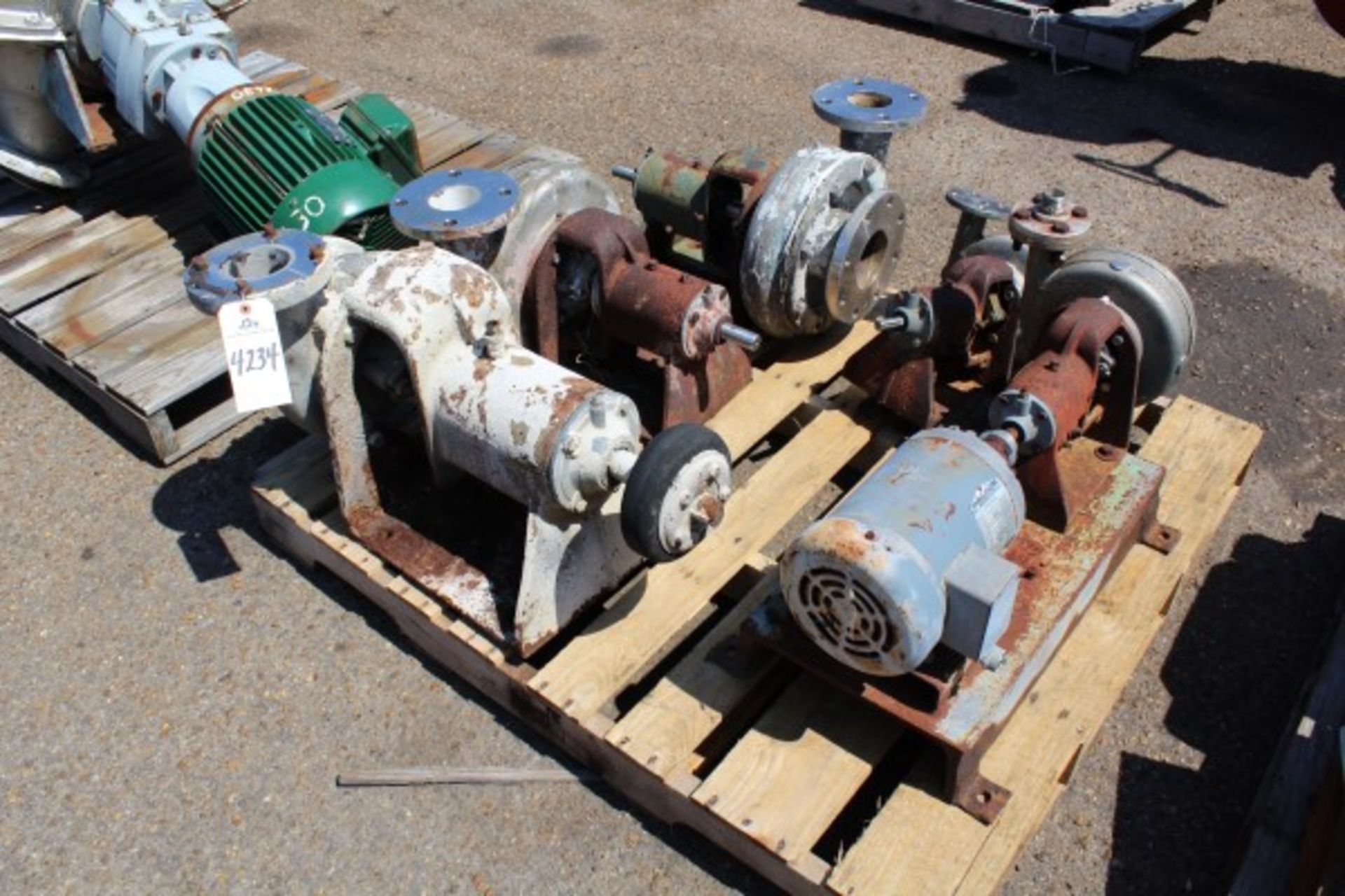 Pallet Lot Pumps | Seller to load for $10 per lot or buyers may remove hand carry items by