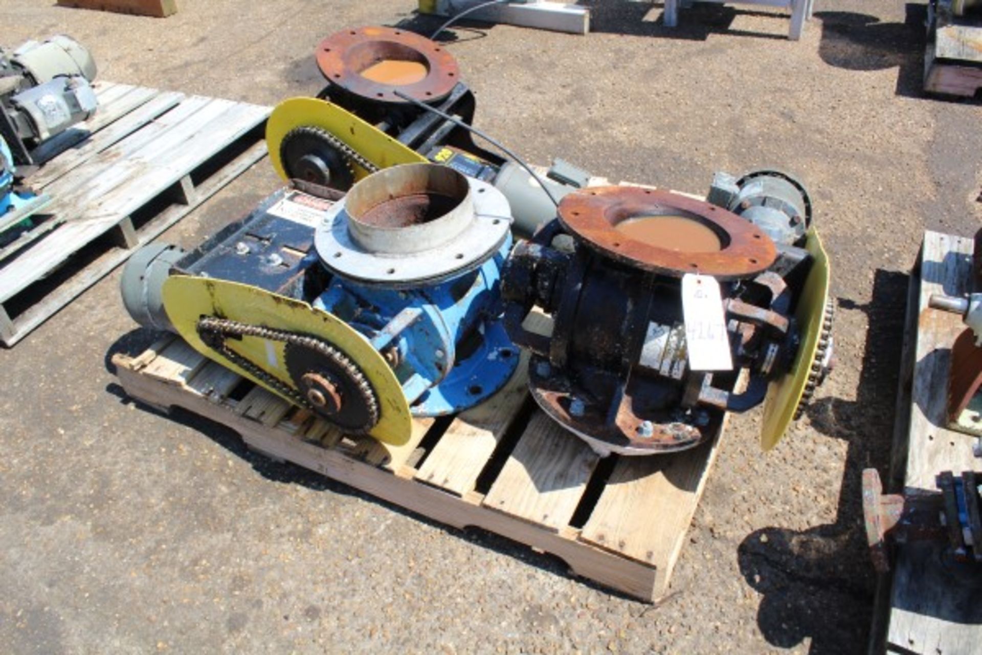 Pallet Lot Rotary Valves | Seller to load for $10 per lot or buyers may remove hand carry items by