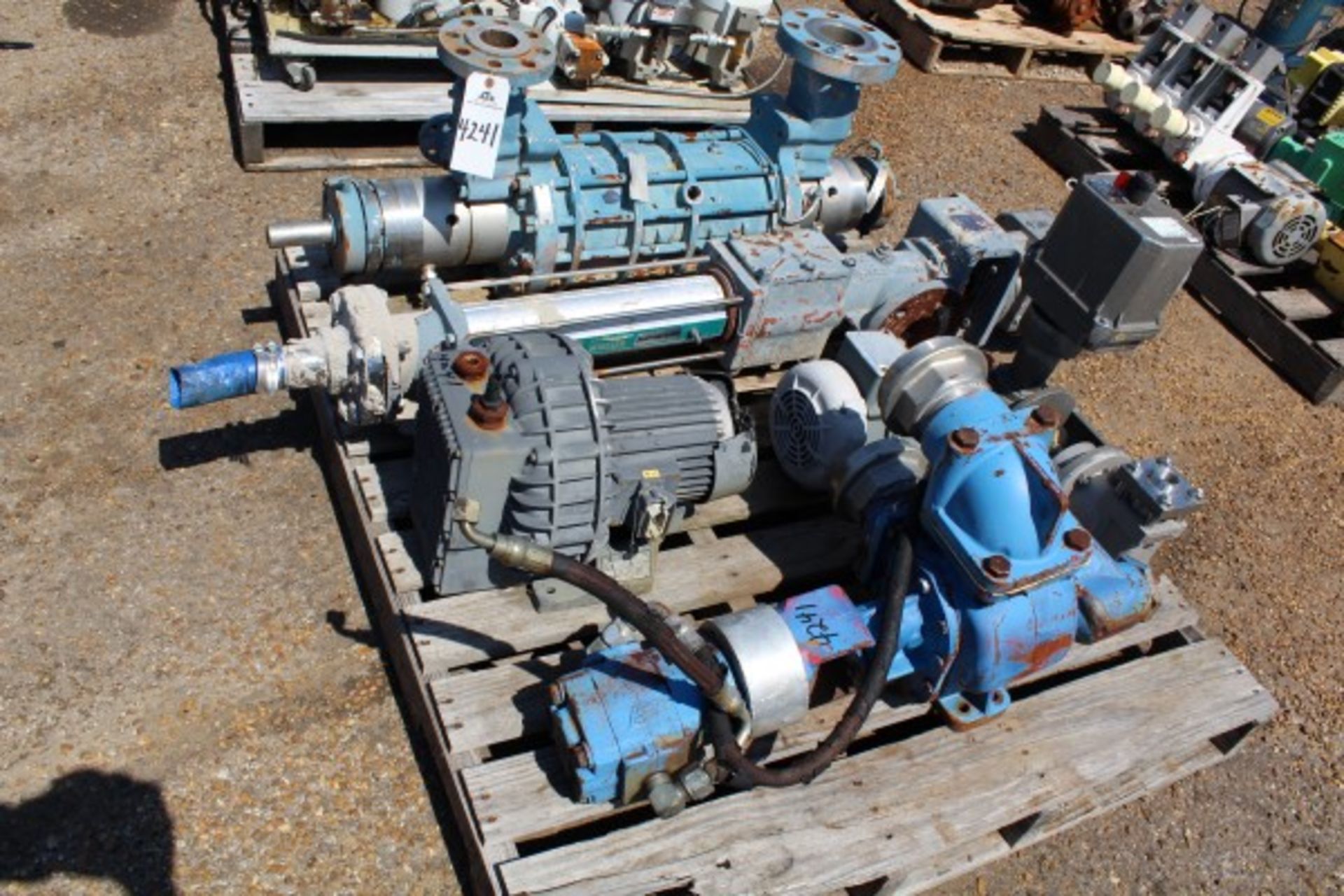 Pallet Lot Pumps | Seller to load for $10 per lot or buyers may remove hand carry items by