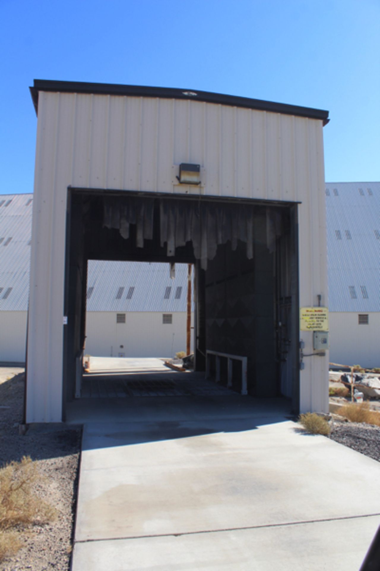 Dry Bulk Truck Unloading Shed, 18' X 30', 20' Sidewalls | Location: Coal/Petcoke Conveyor Area