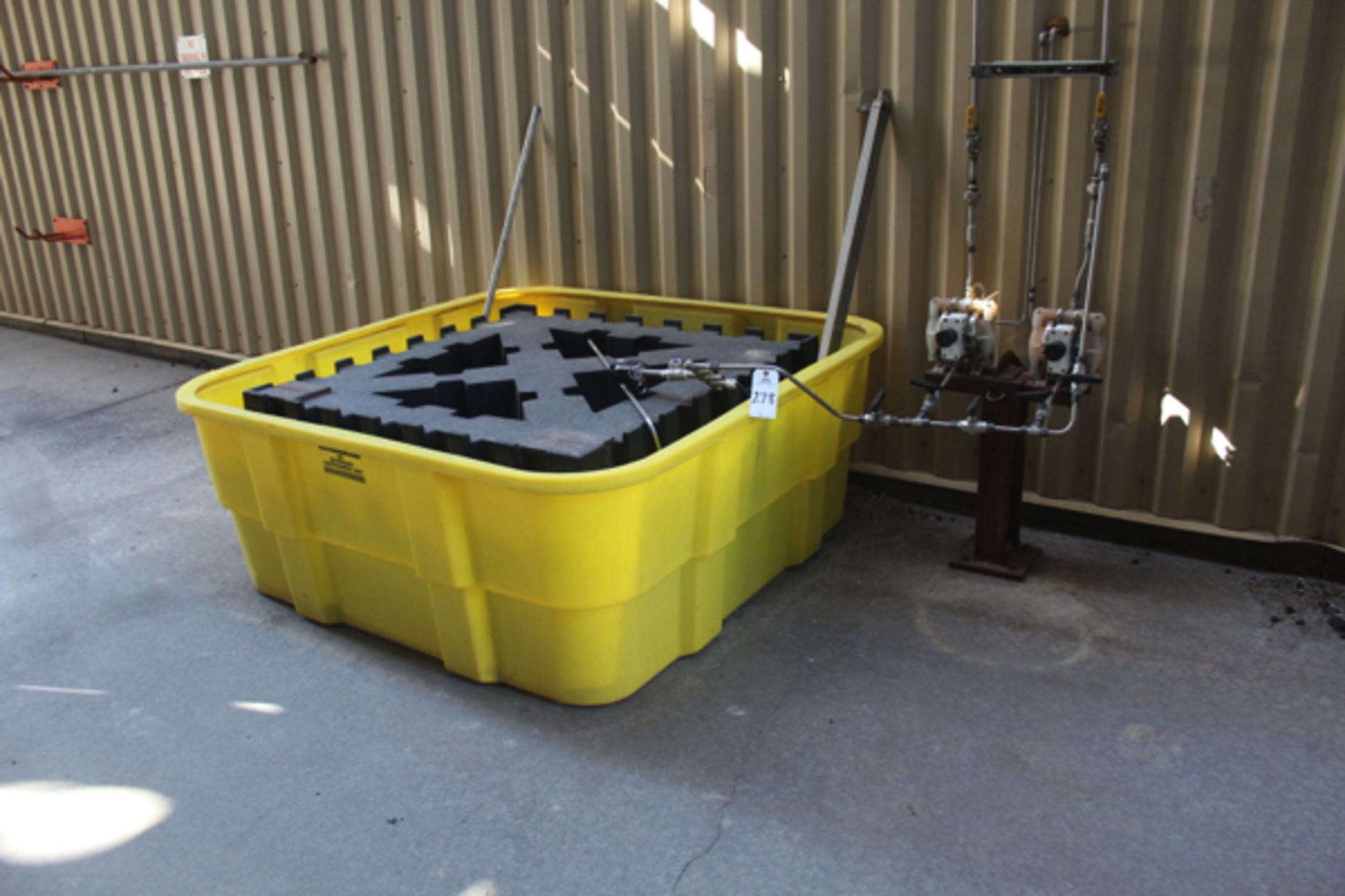 Spill Containment Pallet, W/ Pumps | Location: Boiler/Baghouse Area