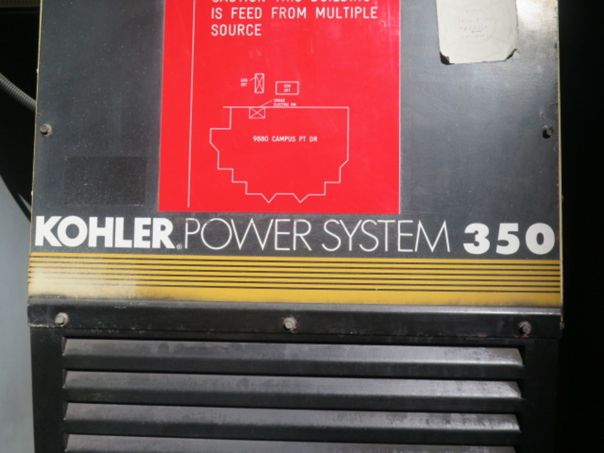 Kohler Power Systems mdl. 350ROZD71 350kW Diesel Powered Backup Generator s/n 395429 w/ Detroit - Image 9 of 12