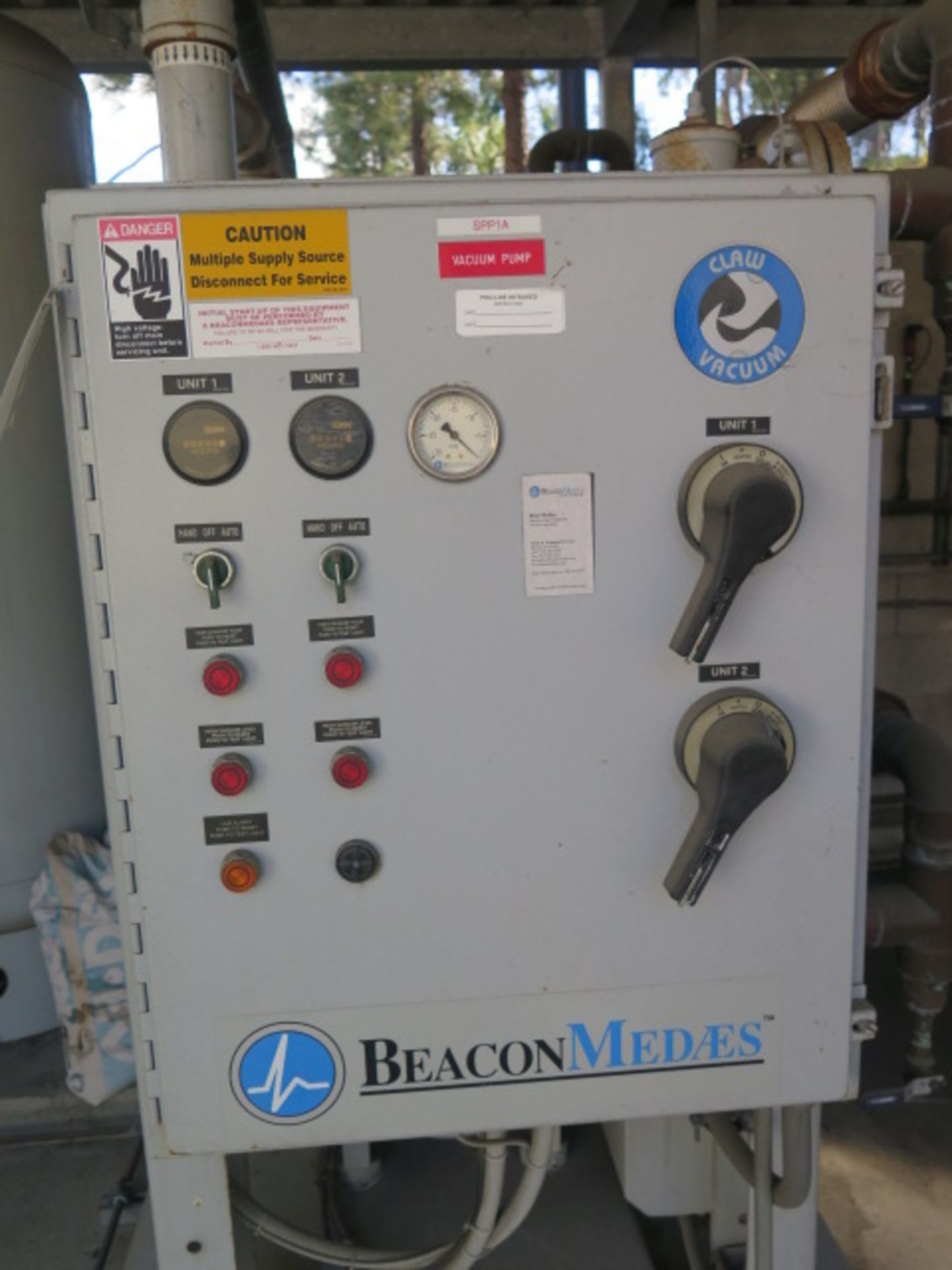 2007 Beacon Medaes Lifeline Medical Systems mdl. LVS-16D-H240-DC Dual Pump Medical Vacuum System s/n - Image 7 of 10