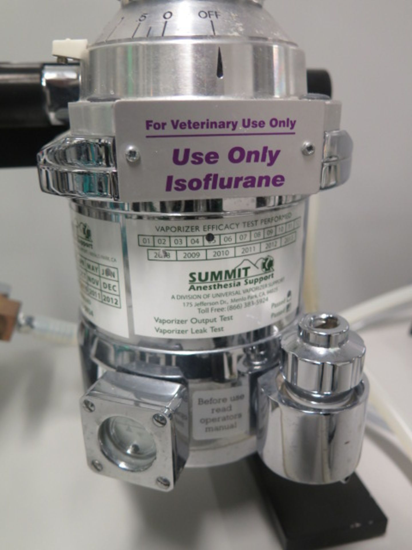 Summit Anesthesia Solutions mdl. V-1 Tabletop Isoflurane Anesthesia System | Loading Price: Hand - Image 3 of 5