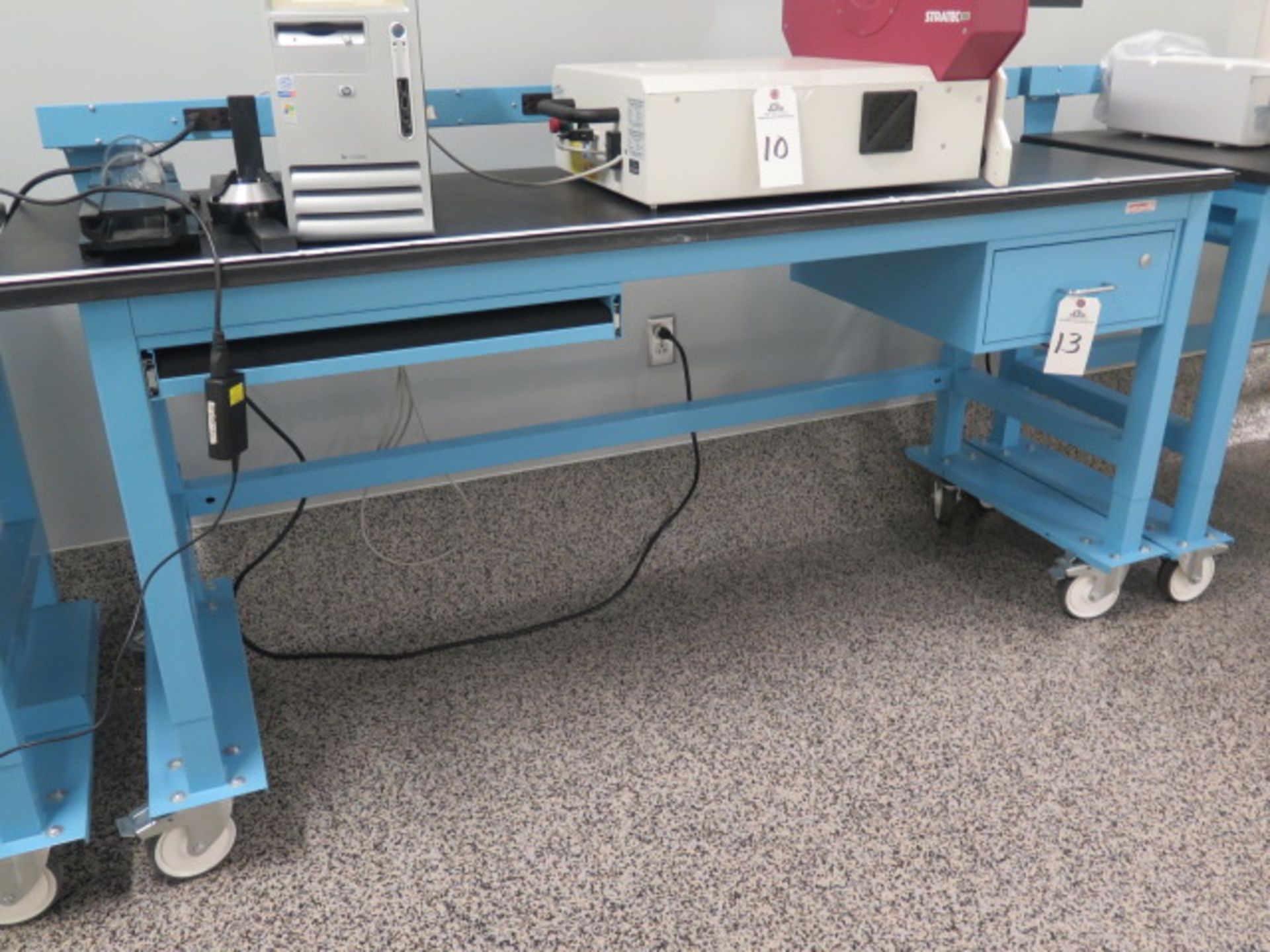 Workplace Modular Bench Systems 24" x 72" Rolling Lab Bench w/ Acid Proof Top | Loading Price: $25