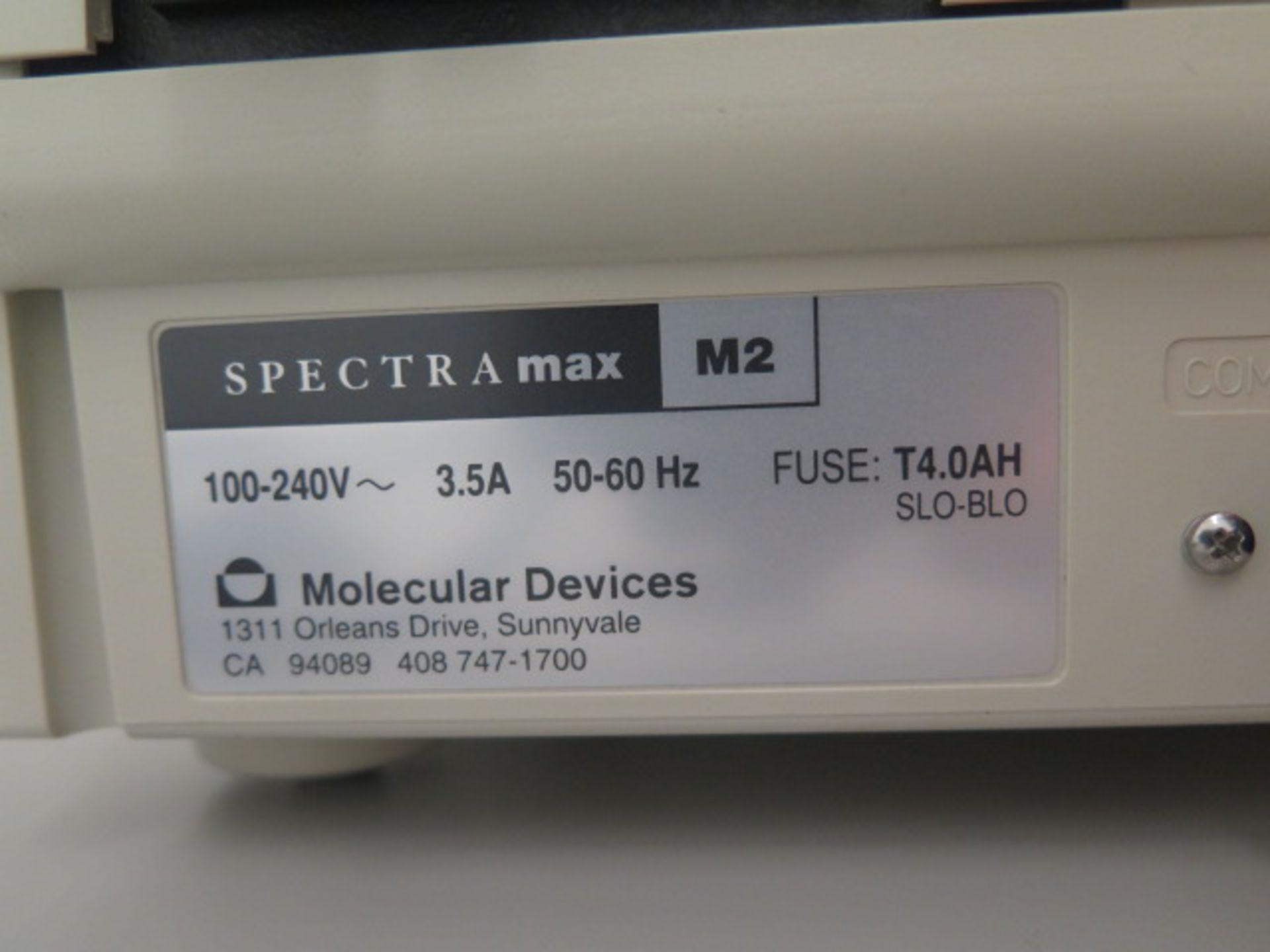 Molecular Devices SPECTRAmax M2 Fluorescence Absorbance Cuvette Microplate Reader s/n D02282 | - Image 5 of 5