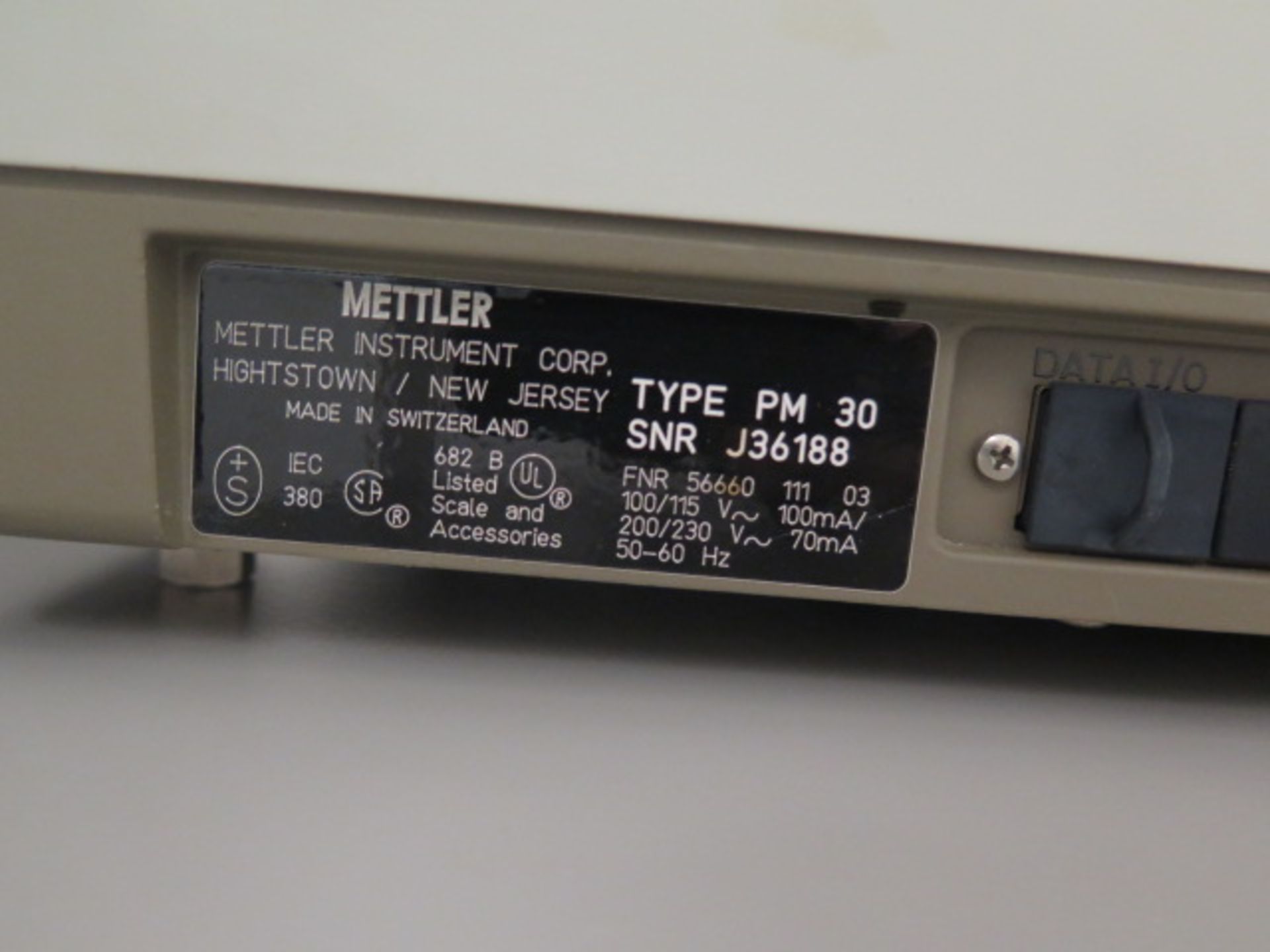 Mettler PM30 Digital Lab Scale | Loading Price: Hand Carry or Contact Rigger - Image 3 of 3