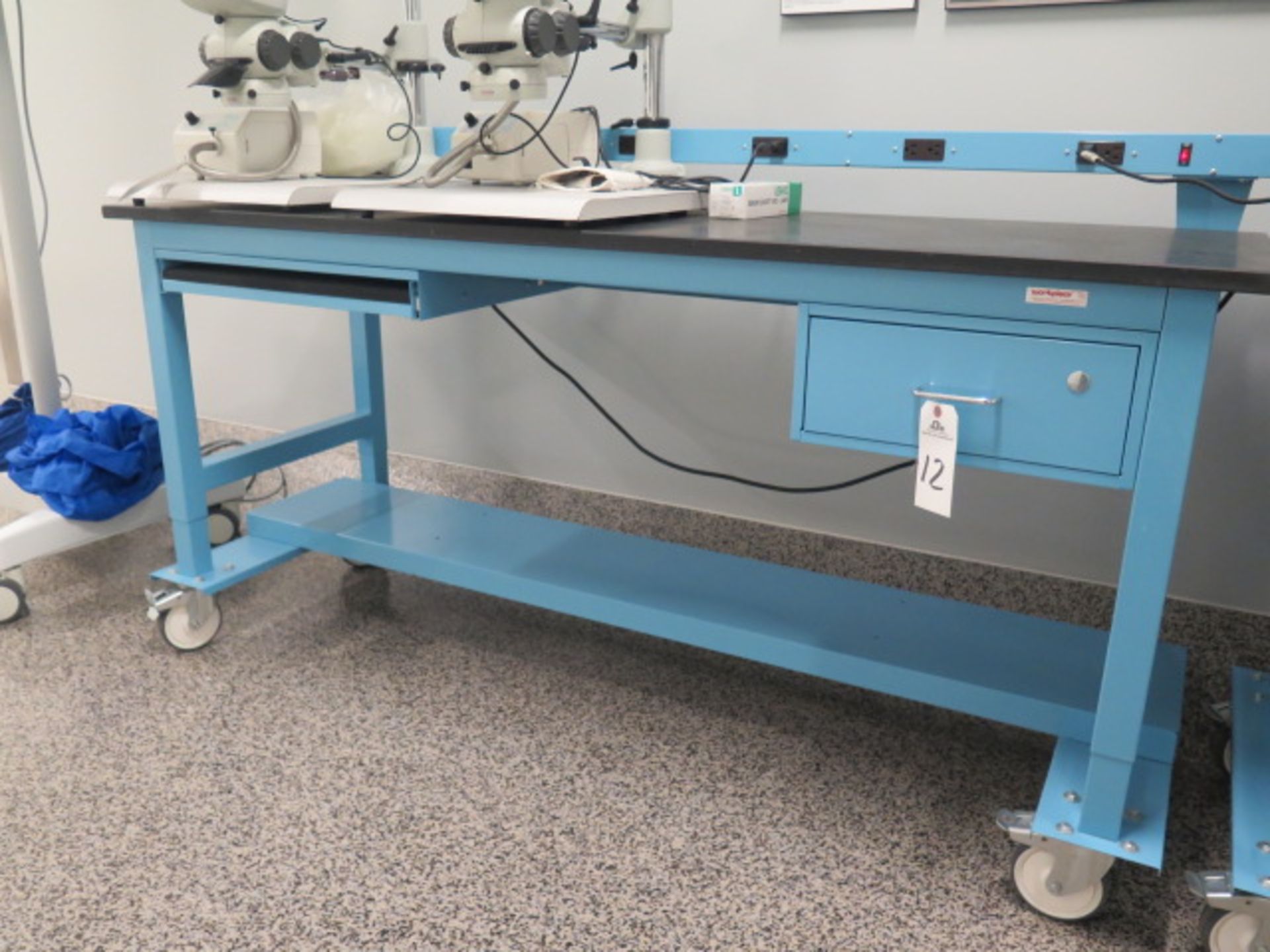 Workplace Modular Bench Systems 24" x 72" Rolling Lab Bench w/ Acid Proof Top | Loading Price: $25