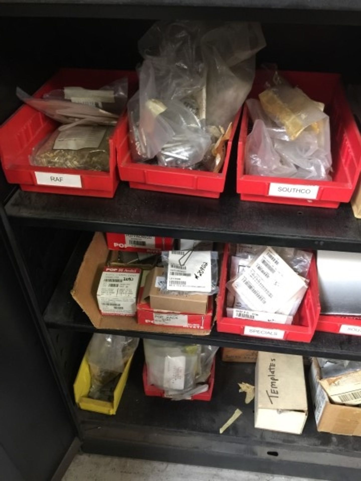 Assorted Fastener and Rivet Hardware including metal cabinet - Image 2 of 8