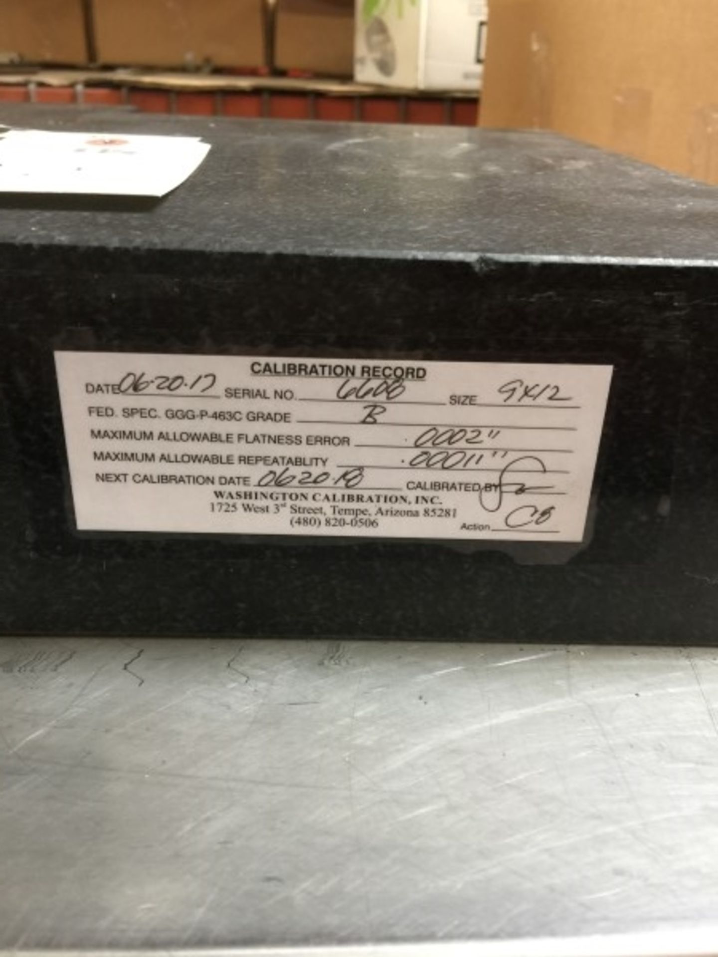 (2) Granite Inspection Plates - Image 2 of 3