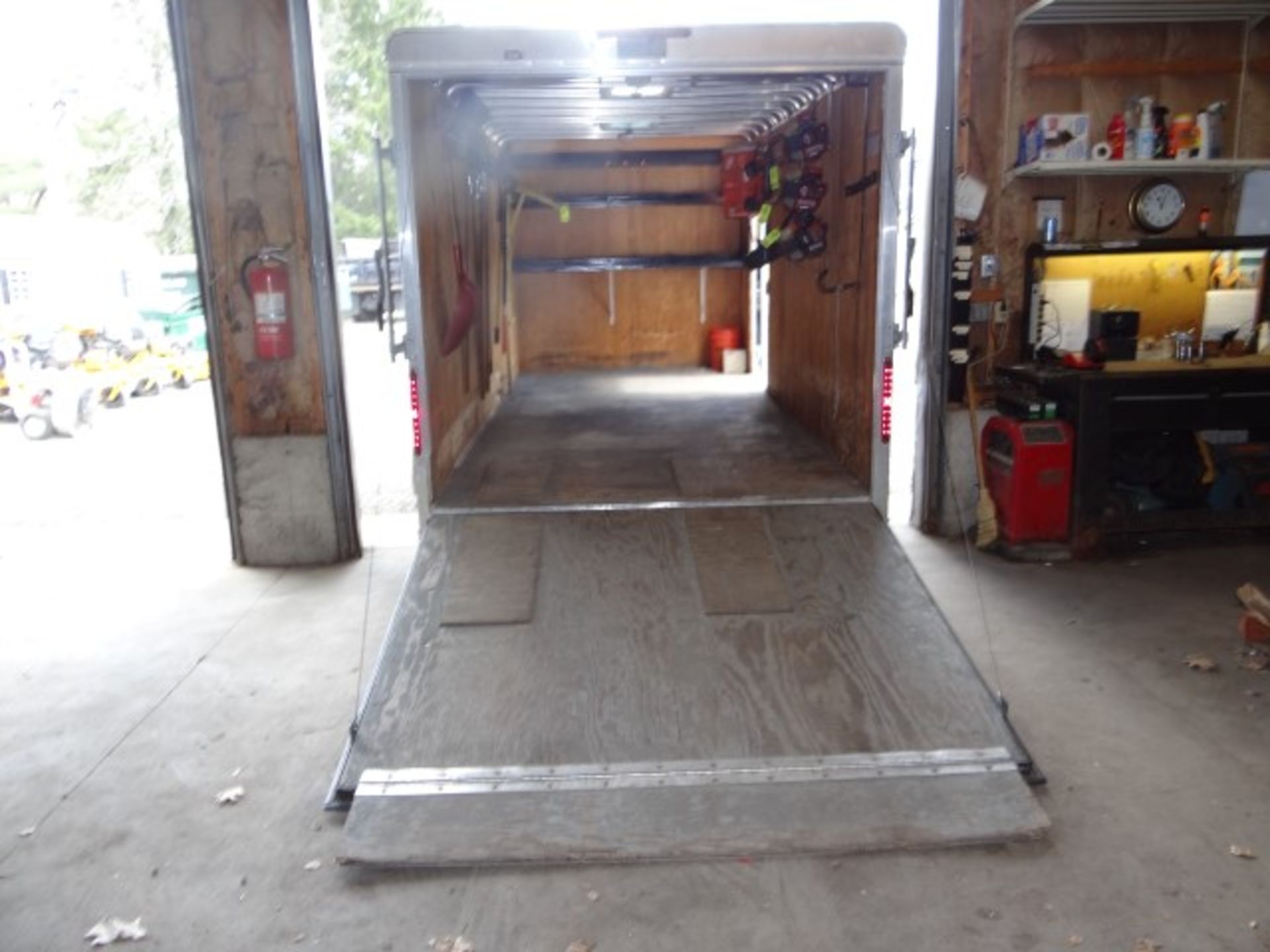 2013 Car-Mate 16' Tandem Axle Enclosed Trailer With Drop Down Rear Door, VIN 5A3C716D2D6002644, With - Image 3 of 3