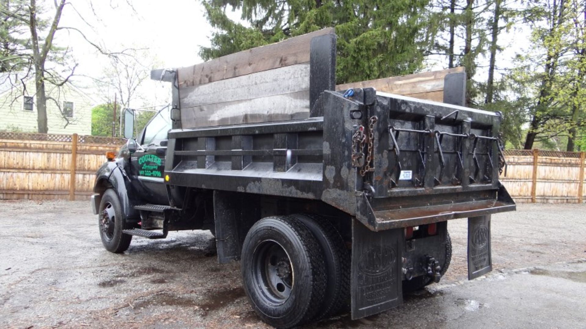 2006 Ford F650 XLT Super Duty Diesel 4x2 Single Axle Dump Truck, With Allison Auto trans., Cat 230 - Image 4 of 13