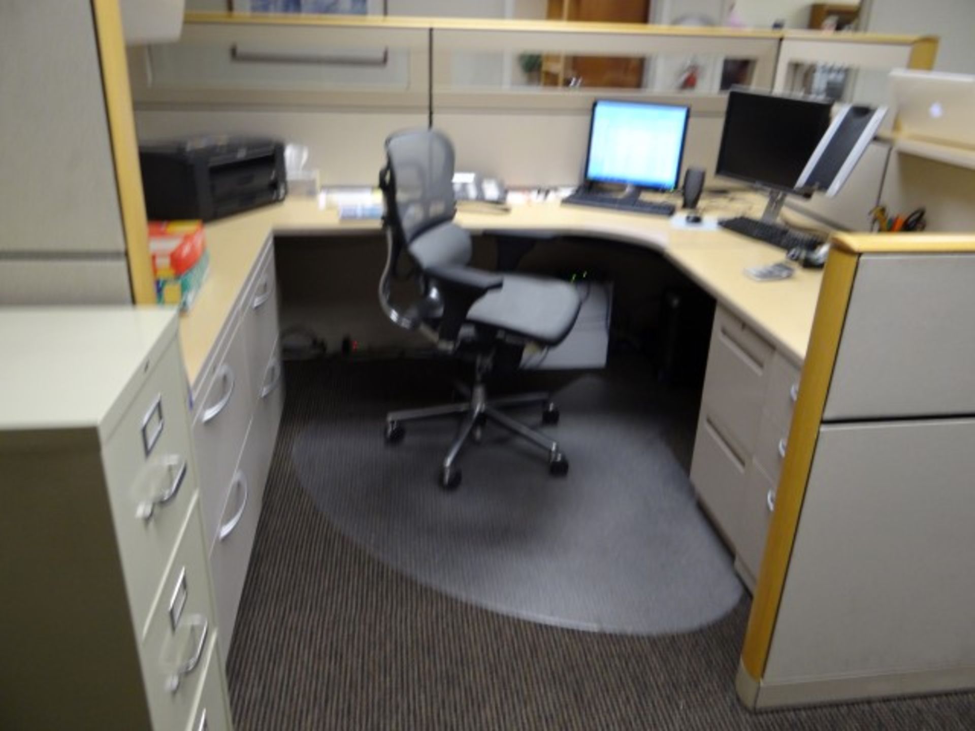 Office Partition, Lateral Files, Desk, Etc.
