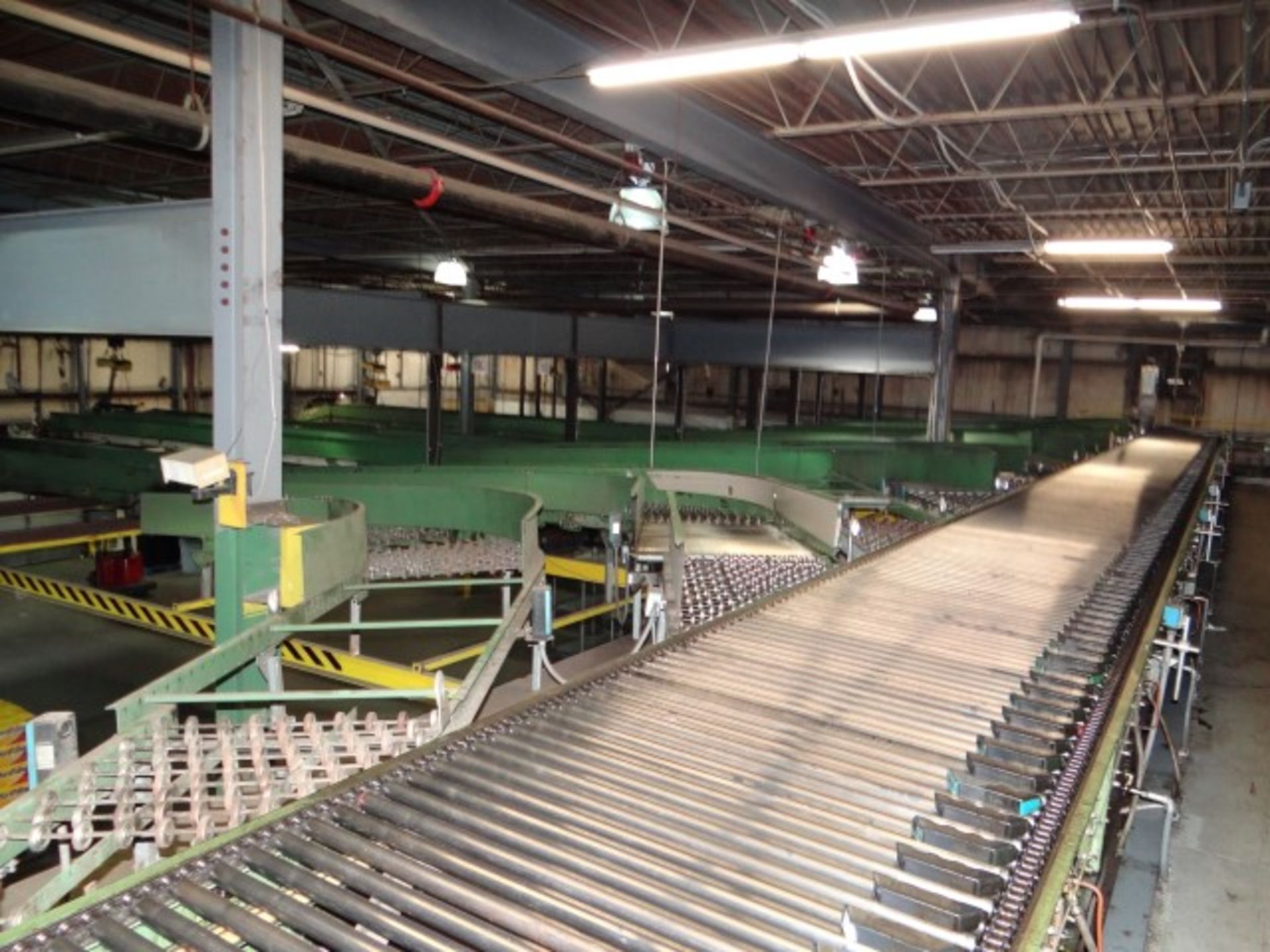 Sortation Line Conveyor, Two Controls, and 6 Drop Down Conveyors - Image 9 of 22