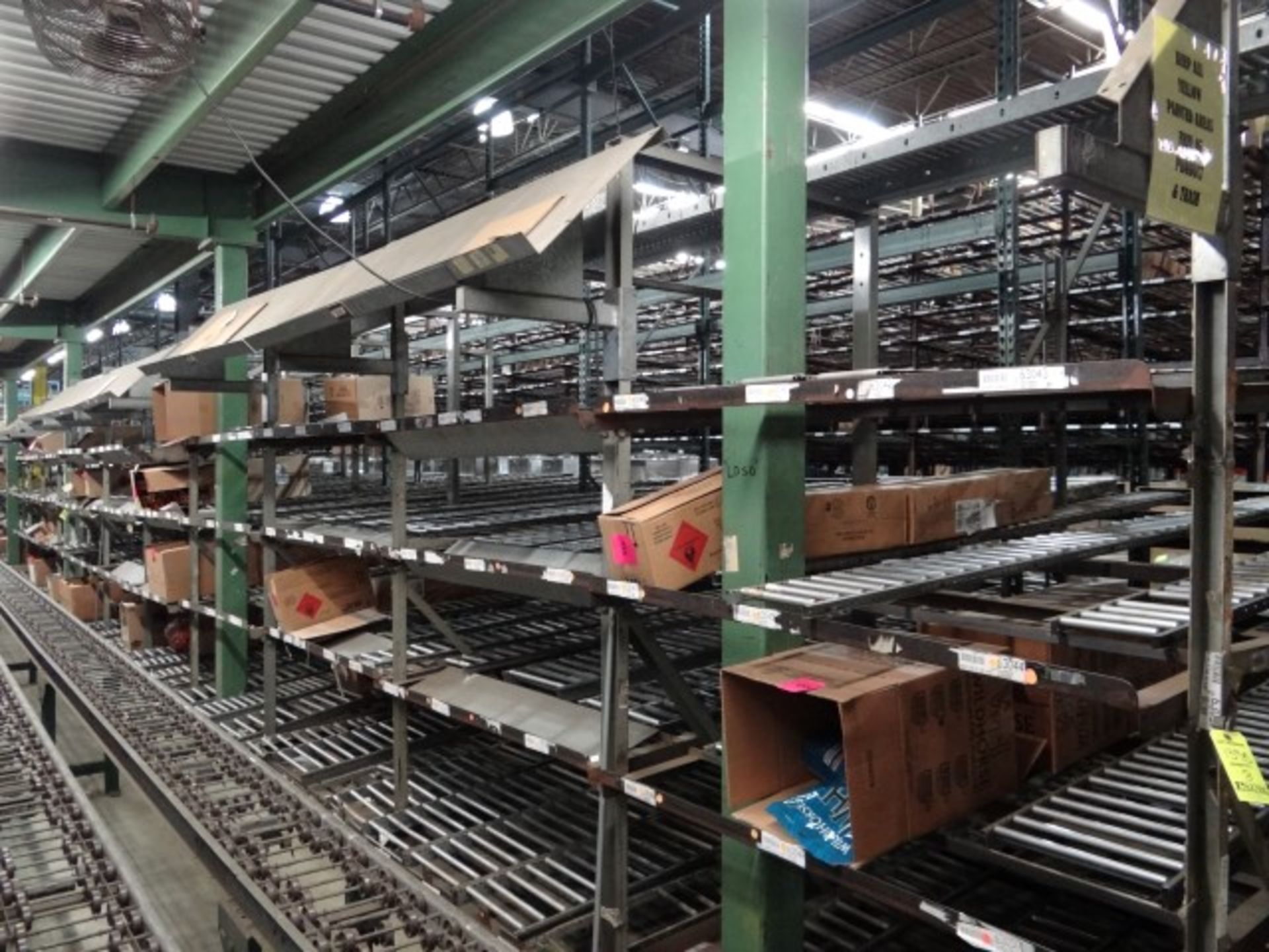 8 Sections of Flow Racking Approximately 18'x10'xbetween5'-10'