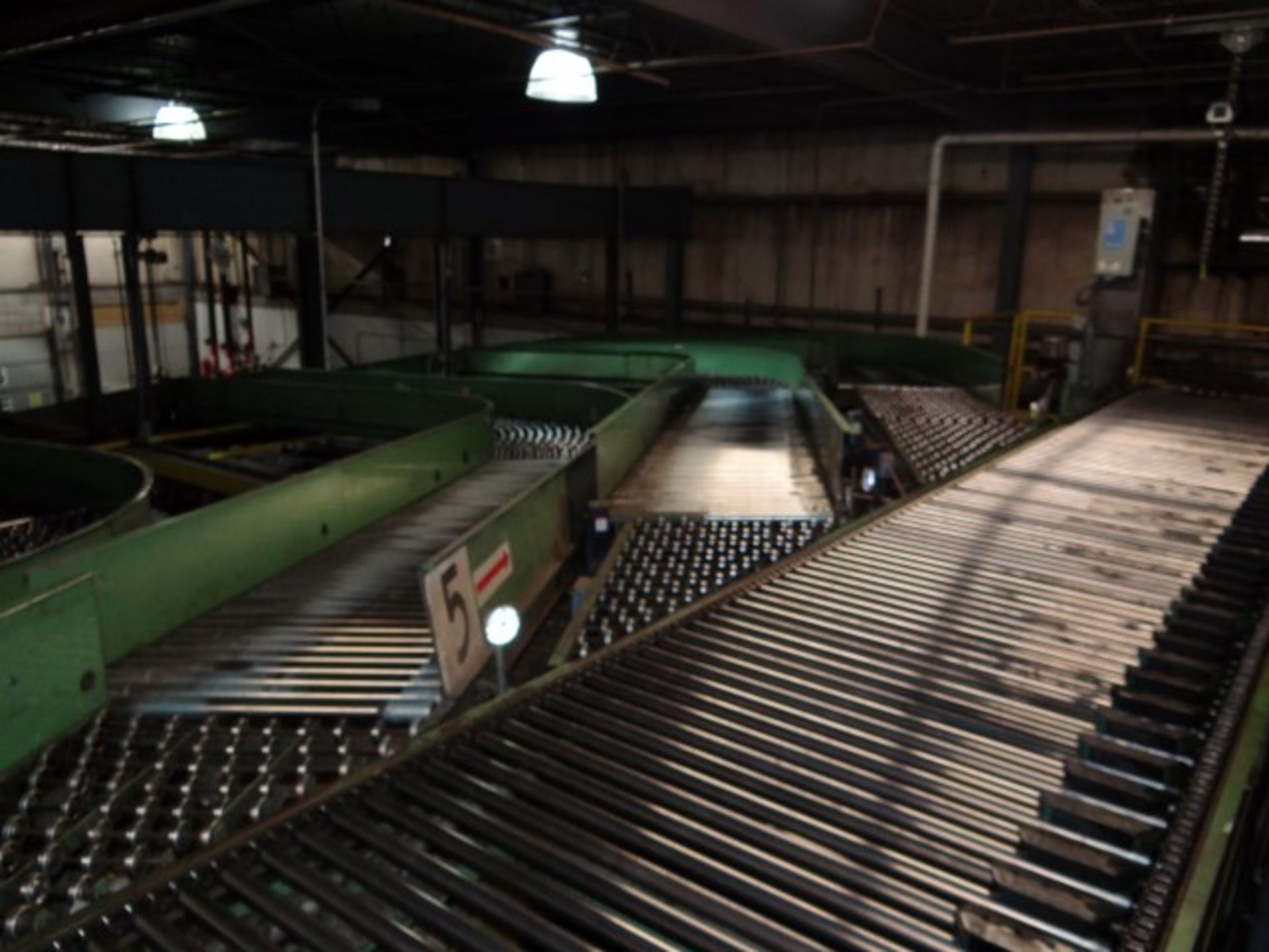 Sortation Line Conveyor, Two Controls, and 6 Drop Down Conveyors - Image 14 of 22