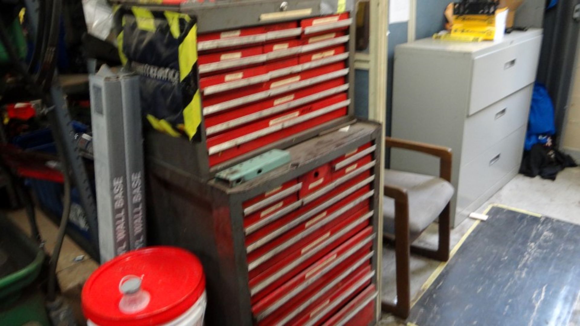 Lot Tool Box with Tools