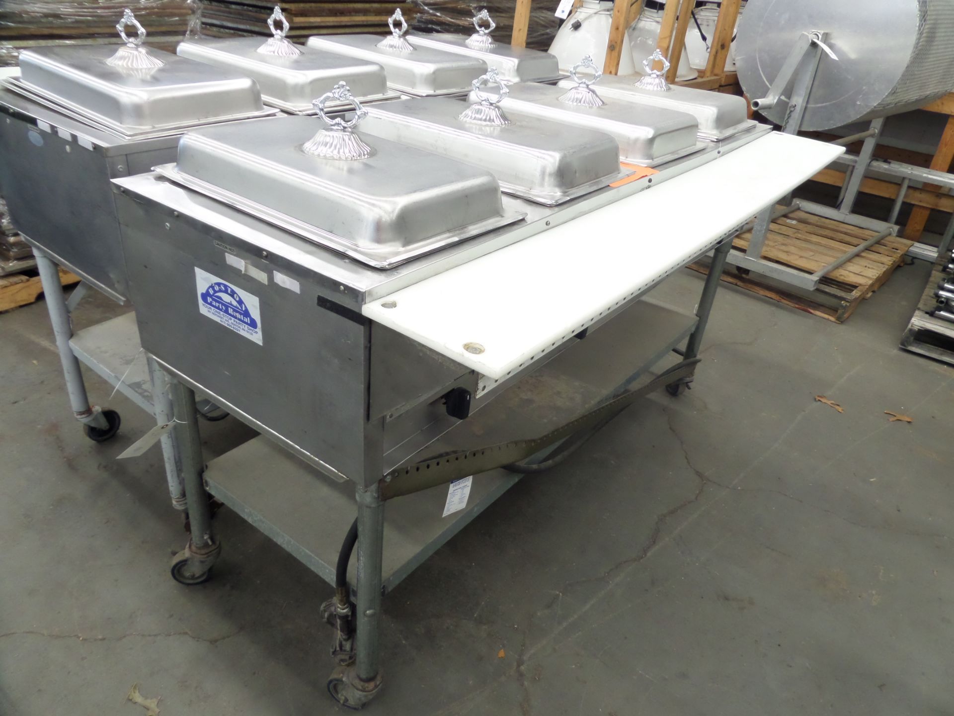 Eagle #HT4-LP 64" Propane 4 Pan Steam Table w/Adjustable Temperature Controls & Propane Connectors