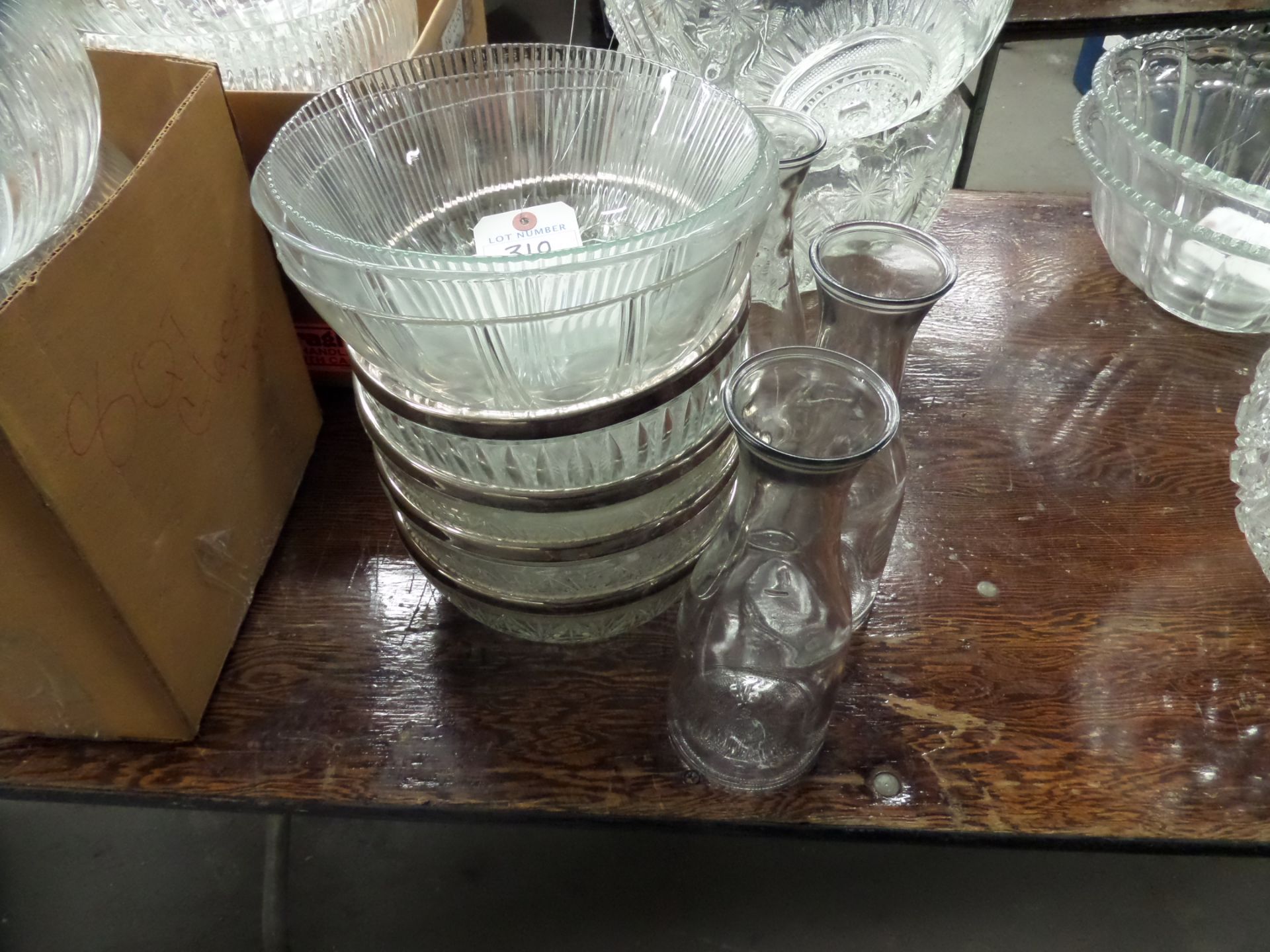 {LOT} Glass Bowls & Carafes