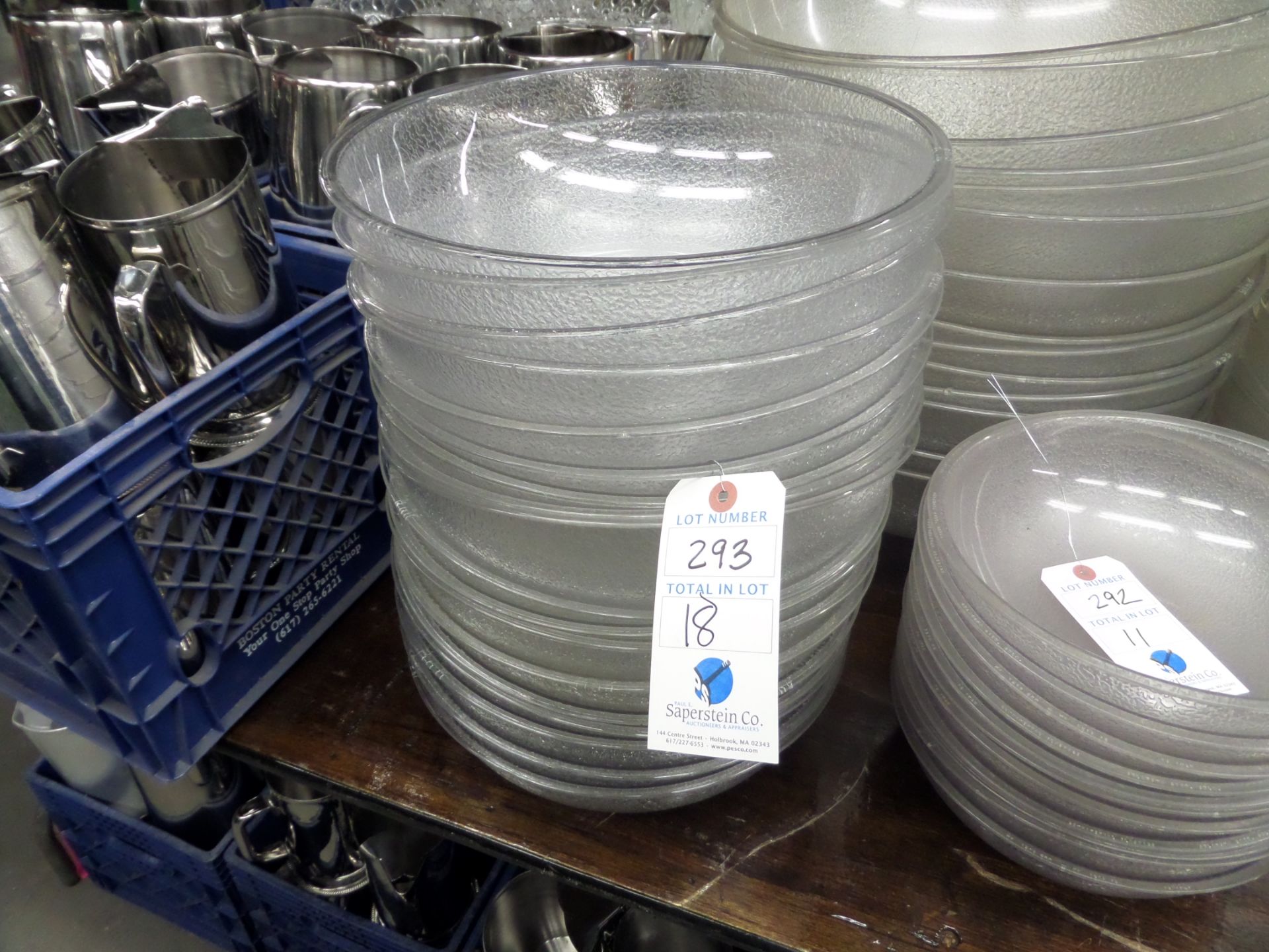 (18) 12" Plastic Bowls