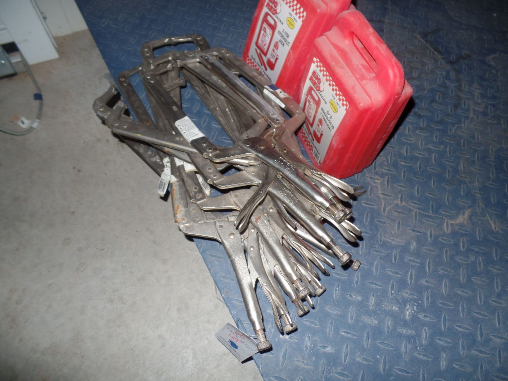 {LOT} Vise Grip Clamps & Jacks