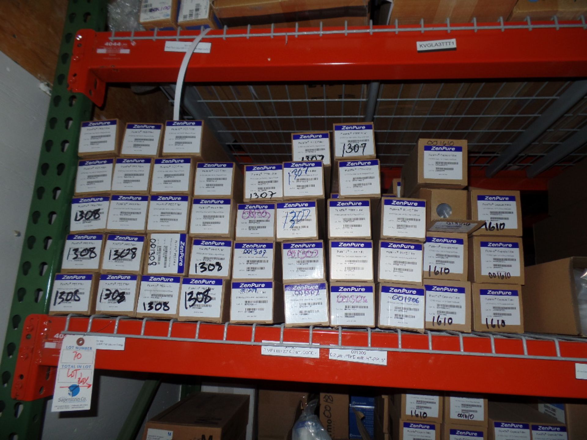 {LOT} In 1 Section of Shelving c/o: Filters - Millipore, Zenpure, Etc. - Image 4 of 6