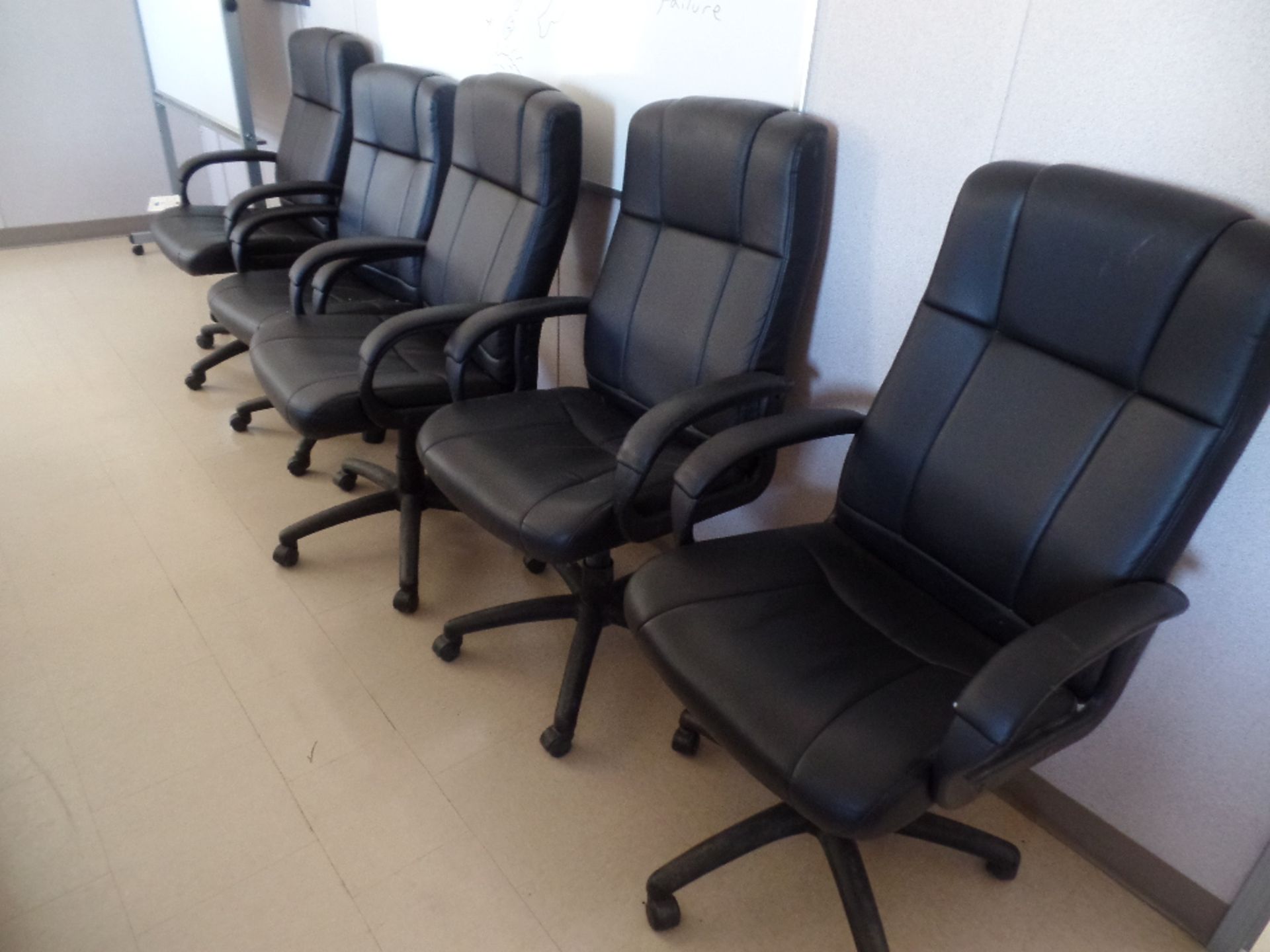 (6) Uph. Seat & Back Swivel Arm Conference Room Chairs